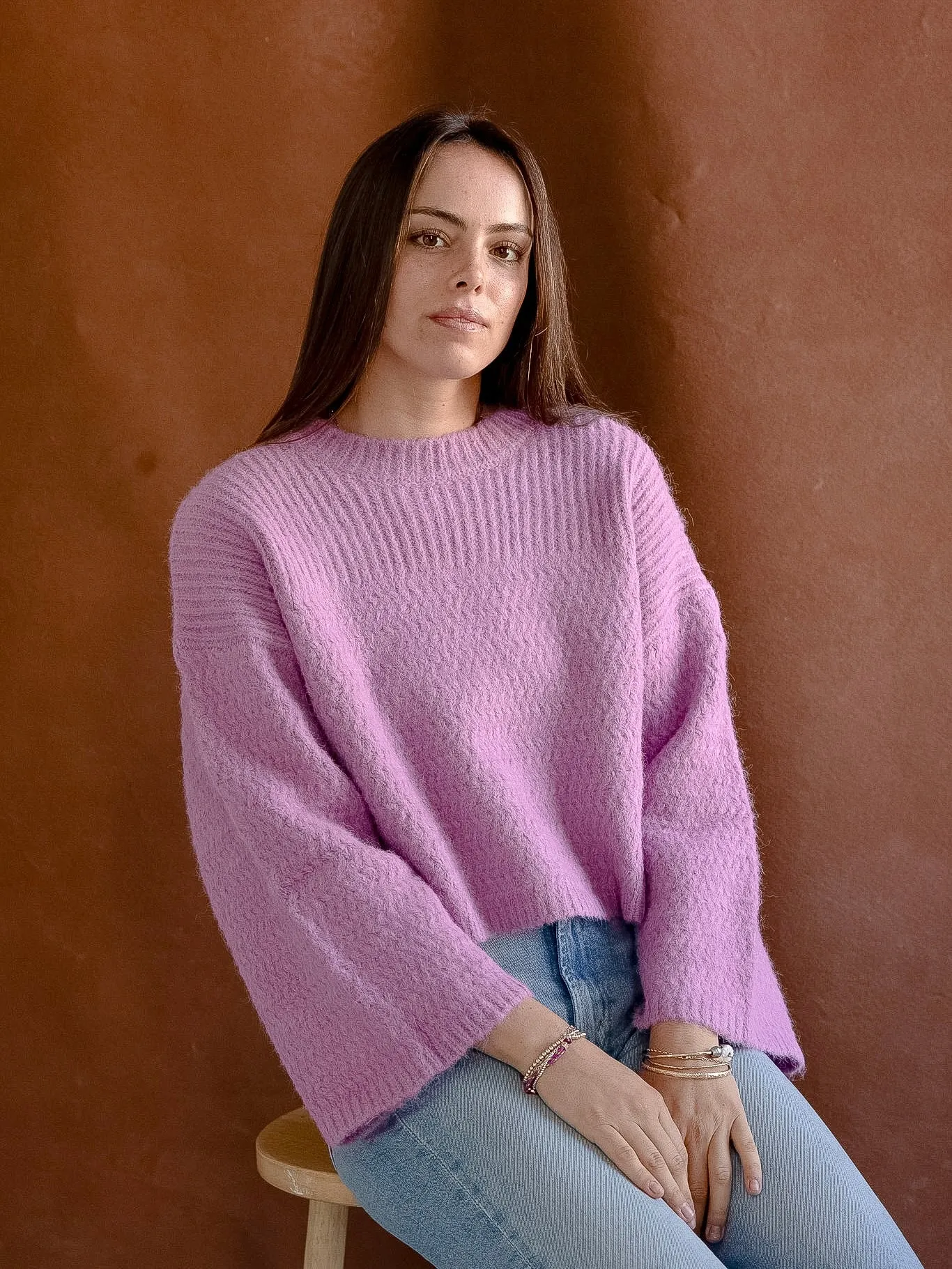 Winter-Ready Fashion Orchid Dolman Sweater