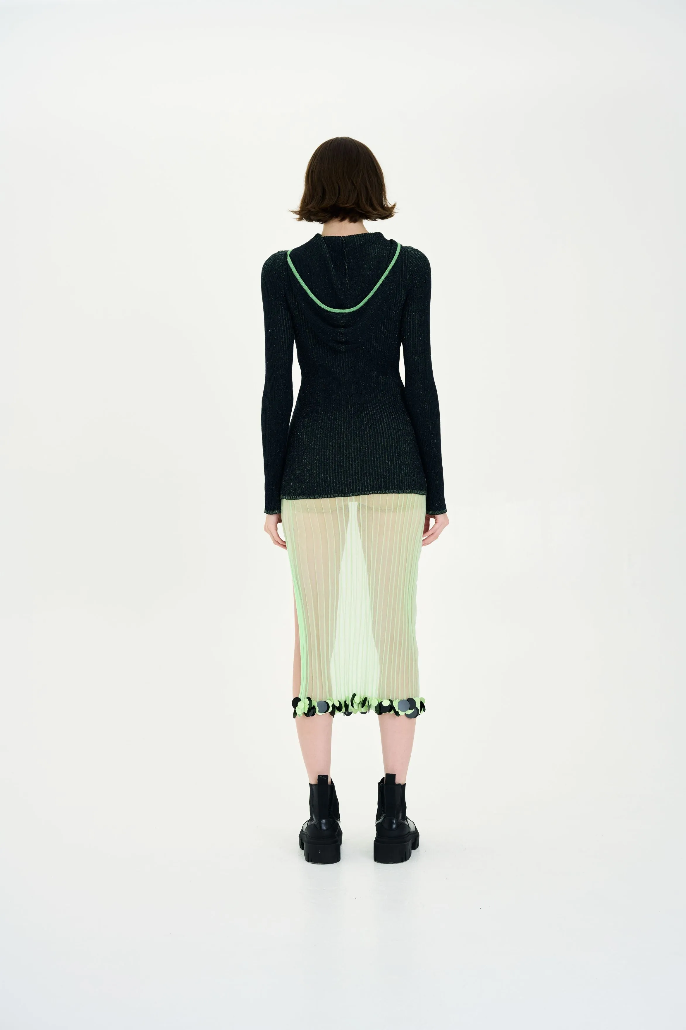 Anti Static Lining Weatherproof Zipper ORCHID METALLIC LONG SLEEVE HOODY