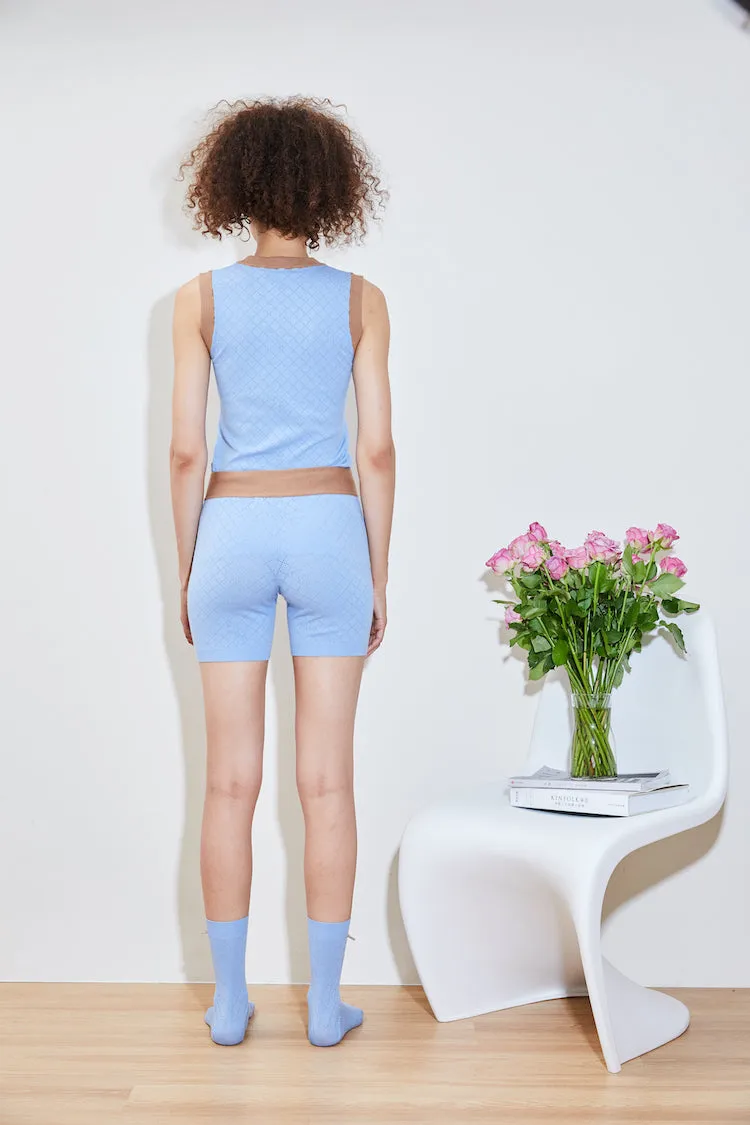 Move Easy CASSIA hydraKNIT ECOVERO SHORTS blue