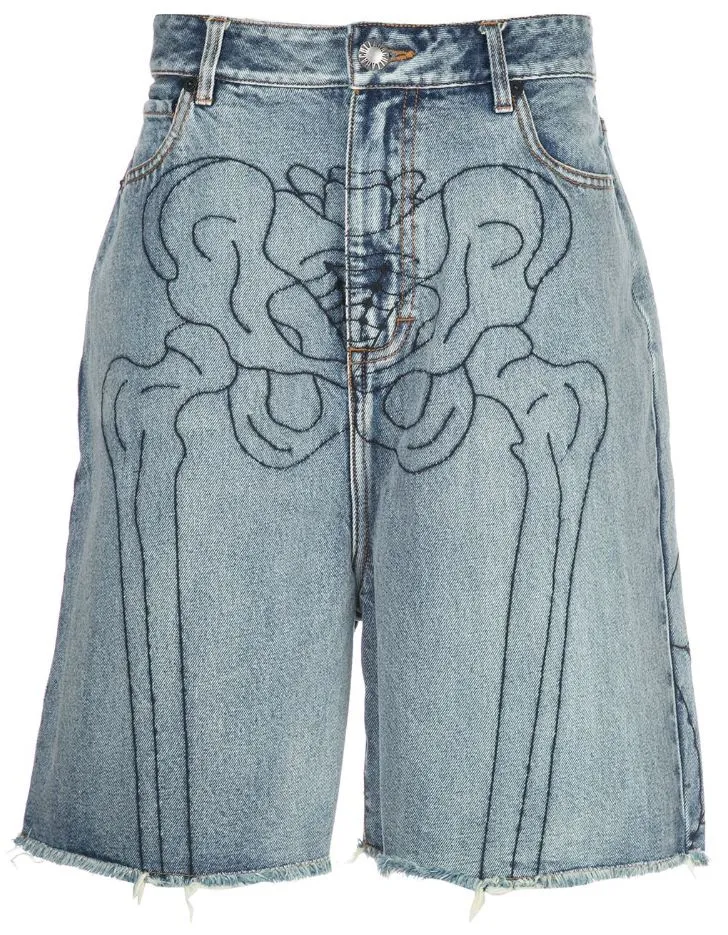 plain shorts ANATOMY SHORT BLUE WASH