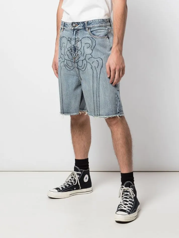 ANATOMY SHORT BLUE WASH Anti Pilling Fabric Beachwear