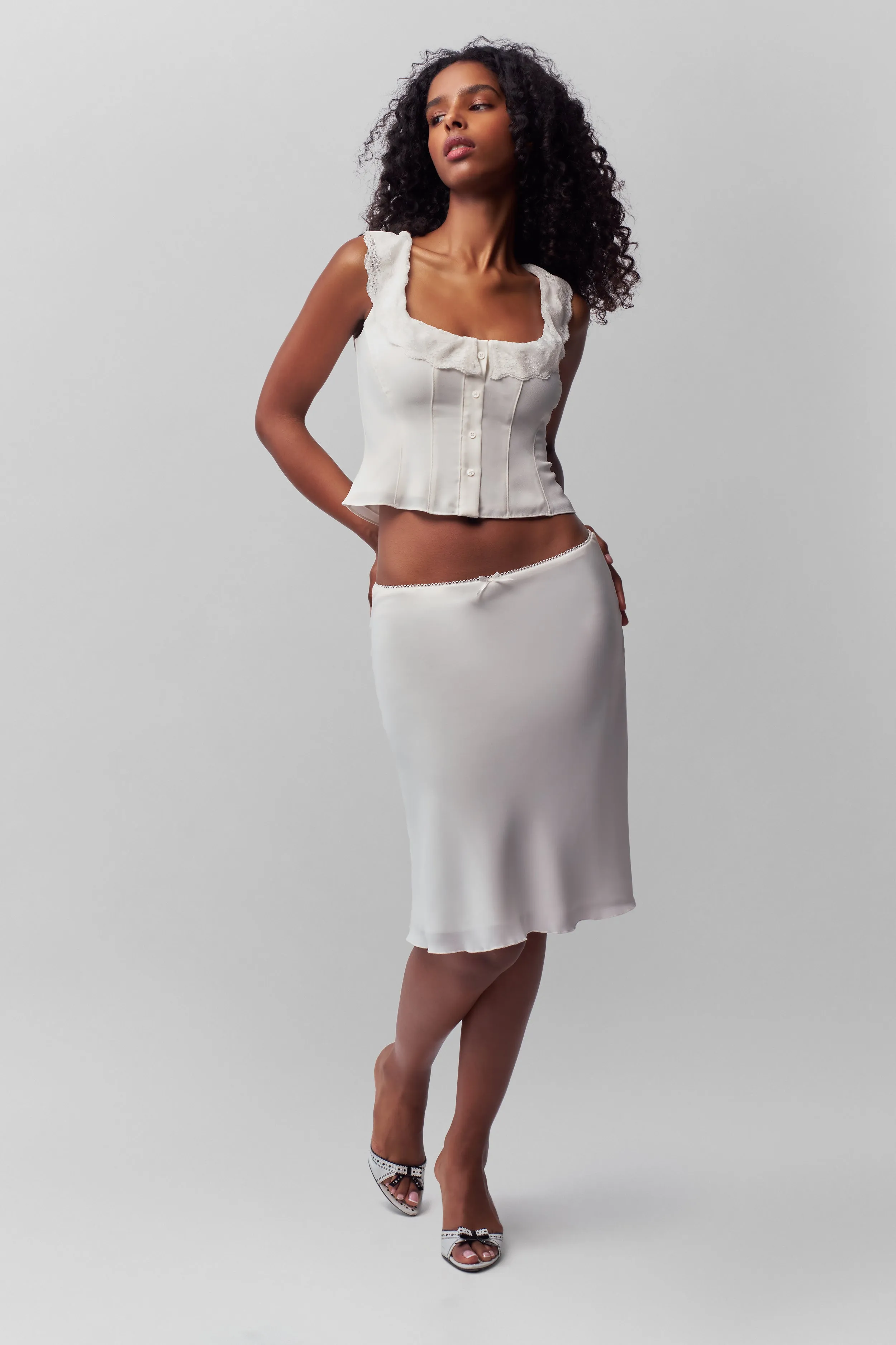 Ventilated Panels Neutral palette Paloma Skirt