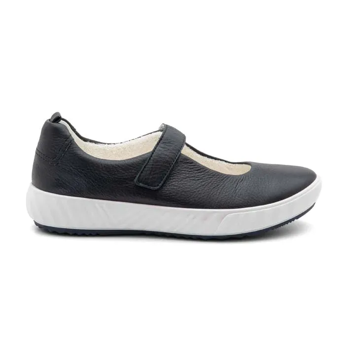 Womens Ara Alexandria MJ in Navy High Quality Leather Weather Ready