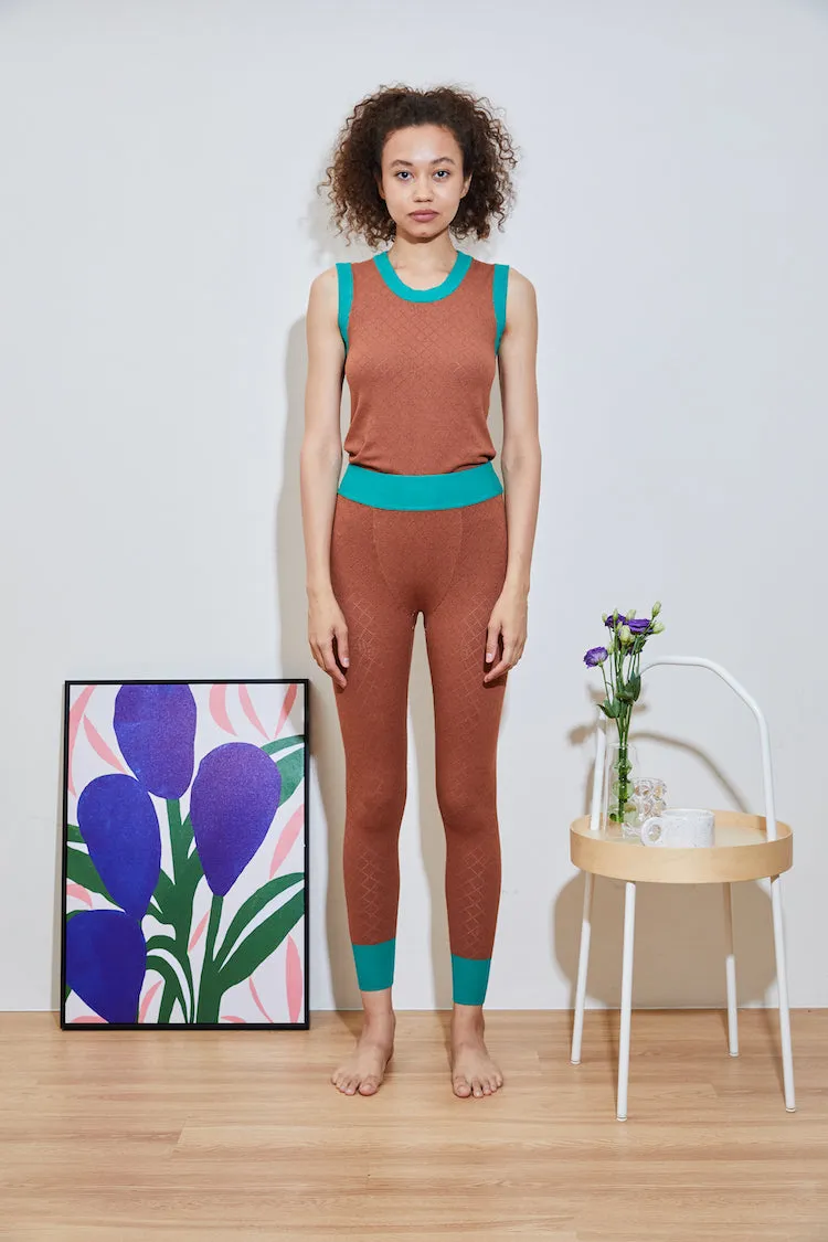 Sophisticated Look FadeResistantTreatment PEPPER hydraKNIT LEGGING brn