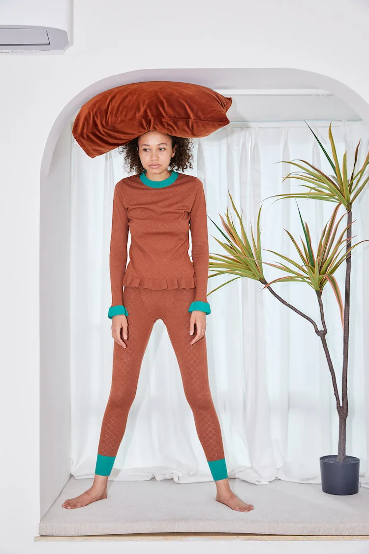 Chilly Weather Comfort PEPPER hydraKNIT LEGGING brn