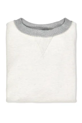 Nigel Cabourn Ivory 50s 20.5oz Cotton Crew Neck Sweatshirt Fall Foliage Versatile Layering Piece