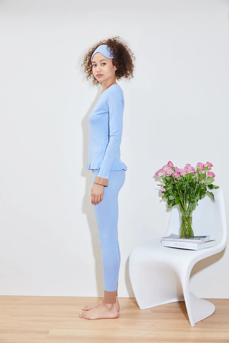 RecyclablePackaging Neutral Shade PEPPER hydraKNIT LEGGING blue