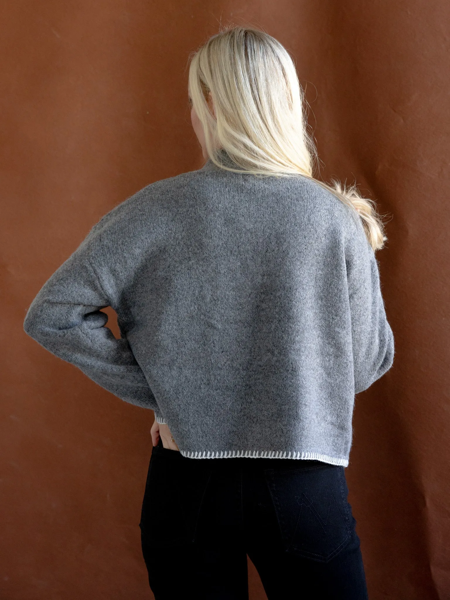 Cold Weather Knitwear Chilly Knit Alex Embroidered Sweater