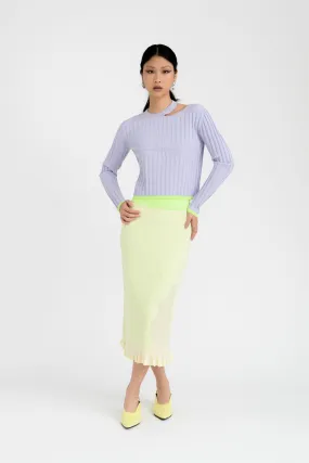 PIPE LONG SLEEVE CROPPED TOP MultiLayer Stitching SlimFitAdaptation