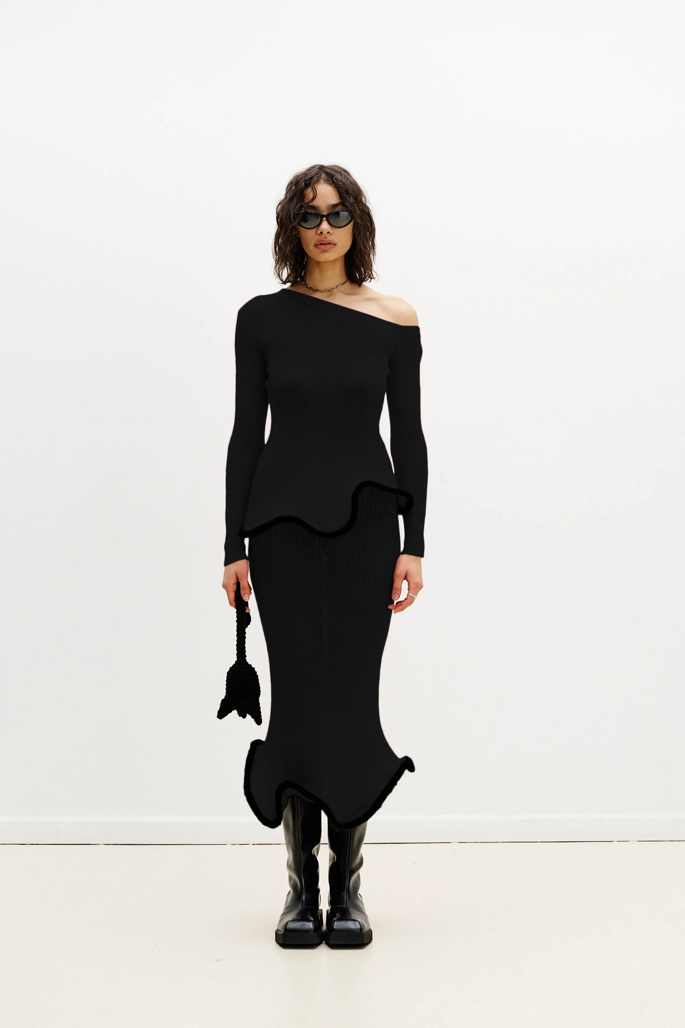 PIXIE ALPACA WAVY LONG SLEEVE TOP Non Chafing Side Seams MultiFunctionalDesign