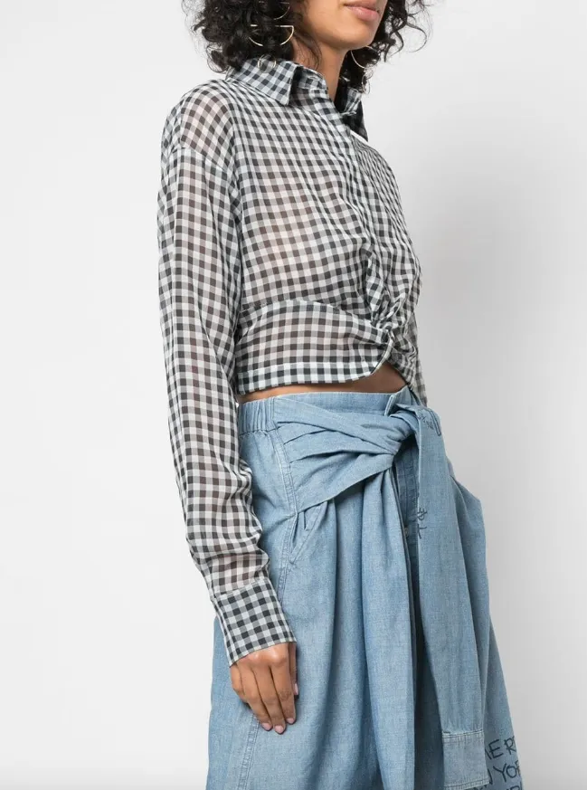 PLAID BLOUSE Chic and Cozy Wear Skin Friendly Blends