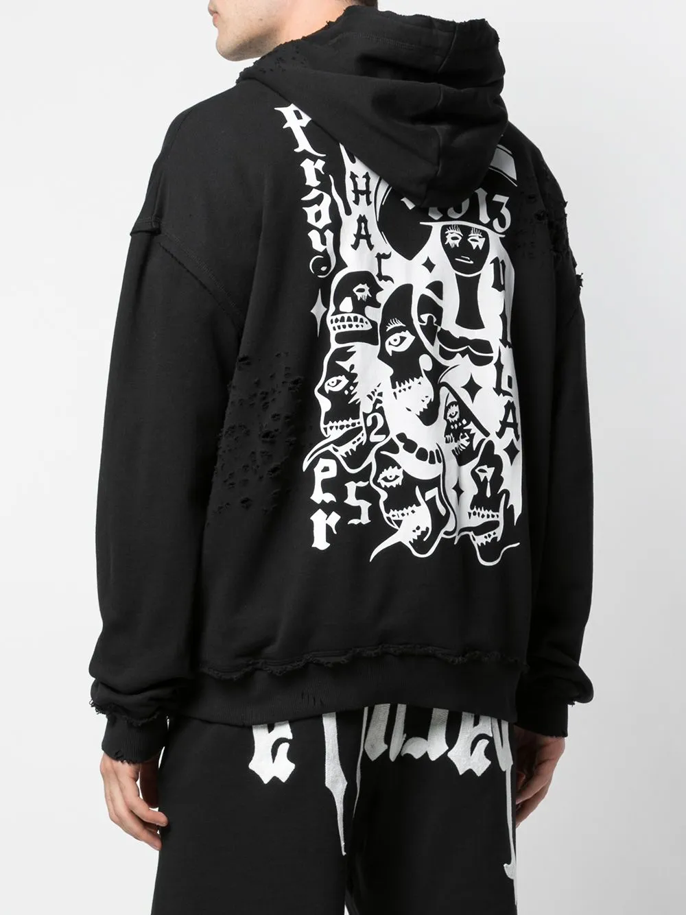 POISON DROP SHOULDER HOODIE BLACK No Snag Zipper All Purpose