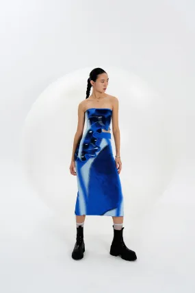 Reflective Logo Detail MultiPanelConstruction POMELO WAVY BRA TOP