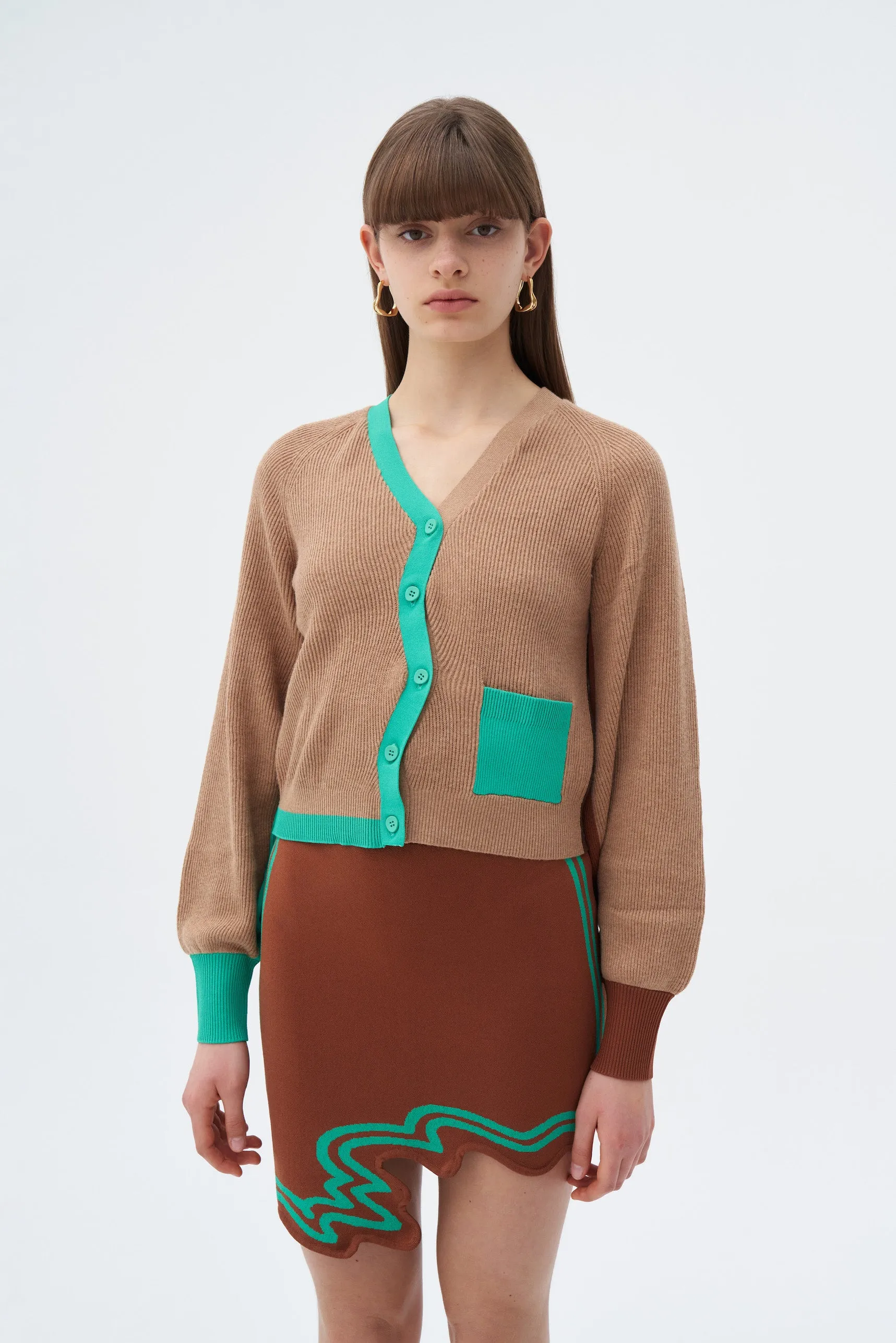 EILISH SIGNATURE WAVY MINI SKIRT IN ECO YARN Comfort Fit Wear Effortless Fit