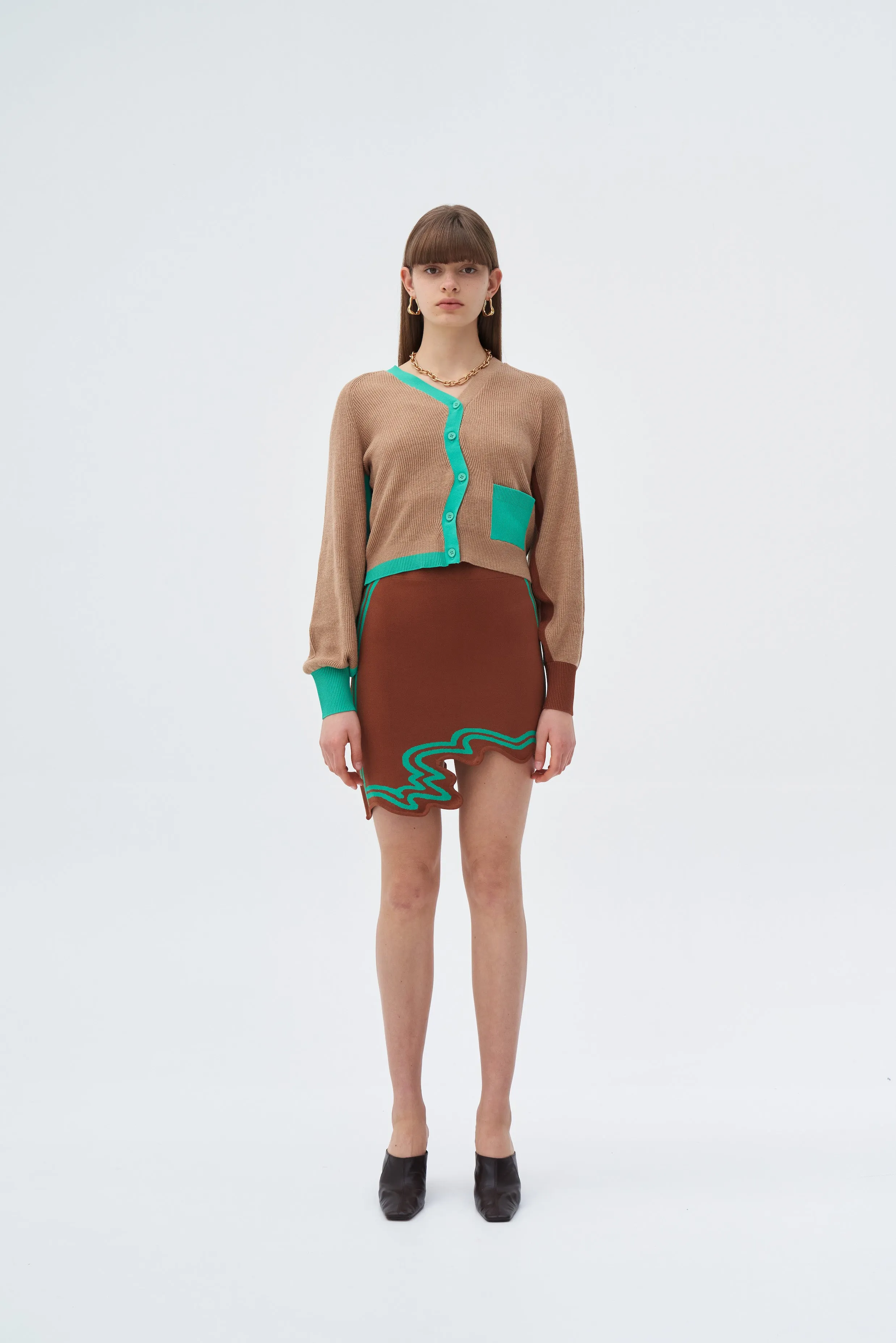 Effortless Fit Utility Fit EILISH SIGNATURE WAVY MINI SKIRT IN ECO YARN