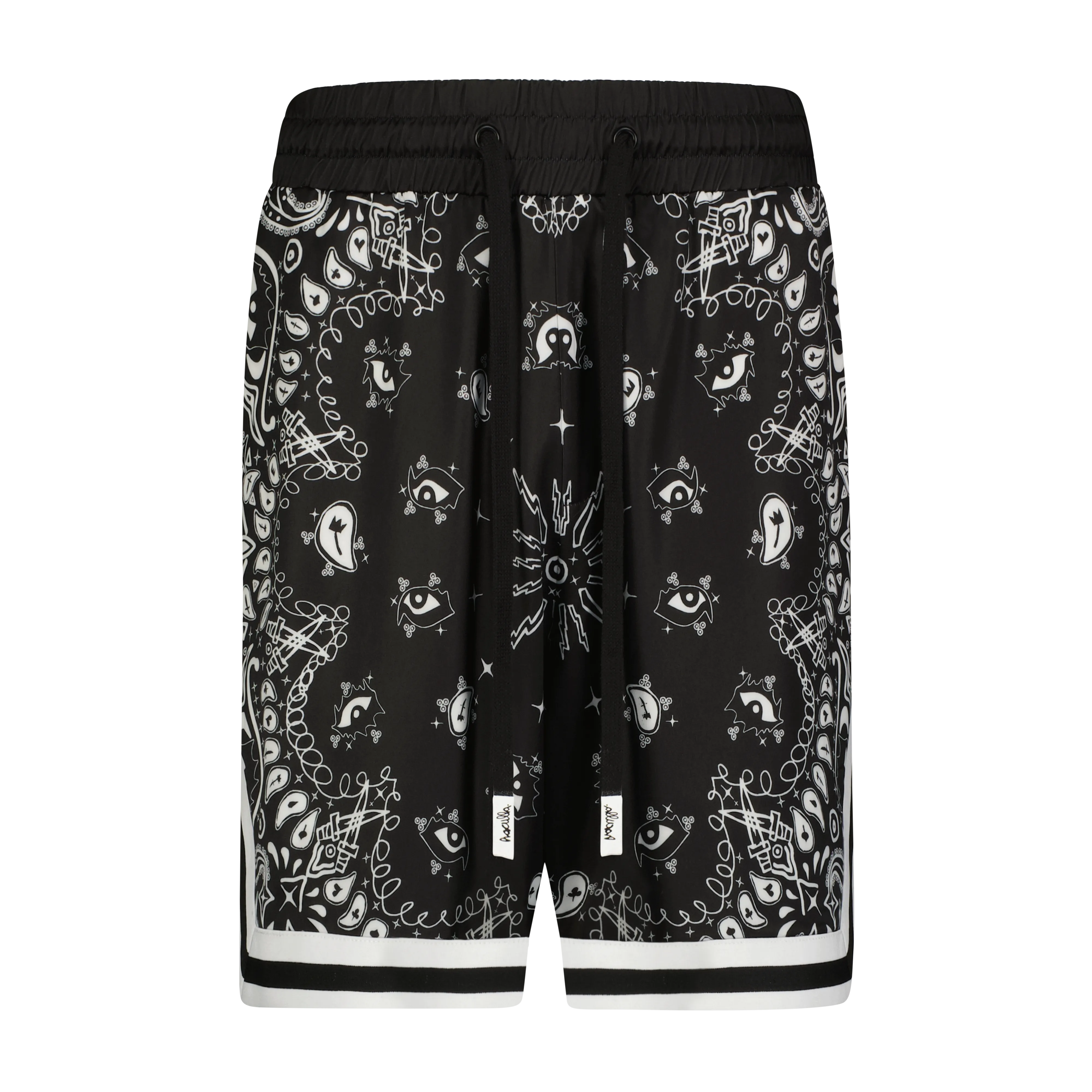 Stretch Layers PAISLEY VISCOSE BASKETBALL SHORT