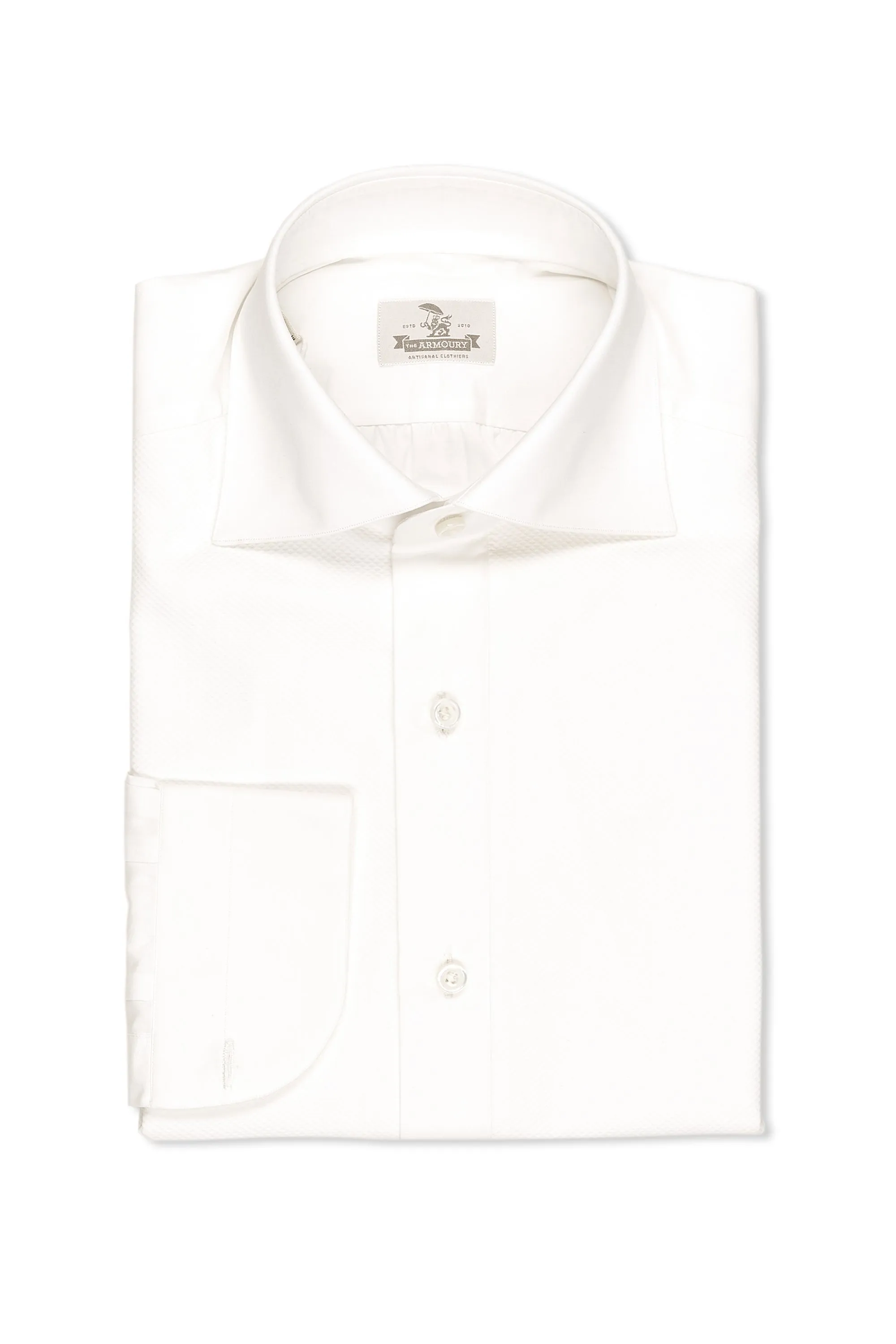 The Armoury 47397-1 White Cotton Tuxedo Shirt Relaxed Vibe Hiking Gear