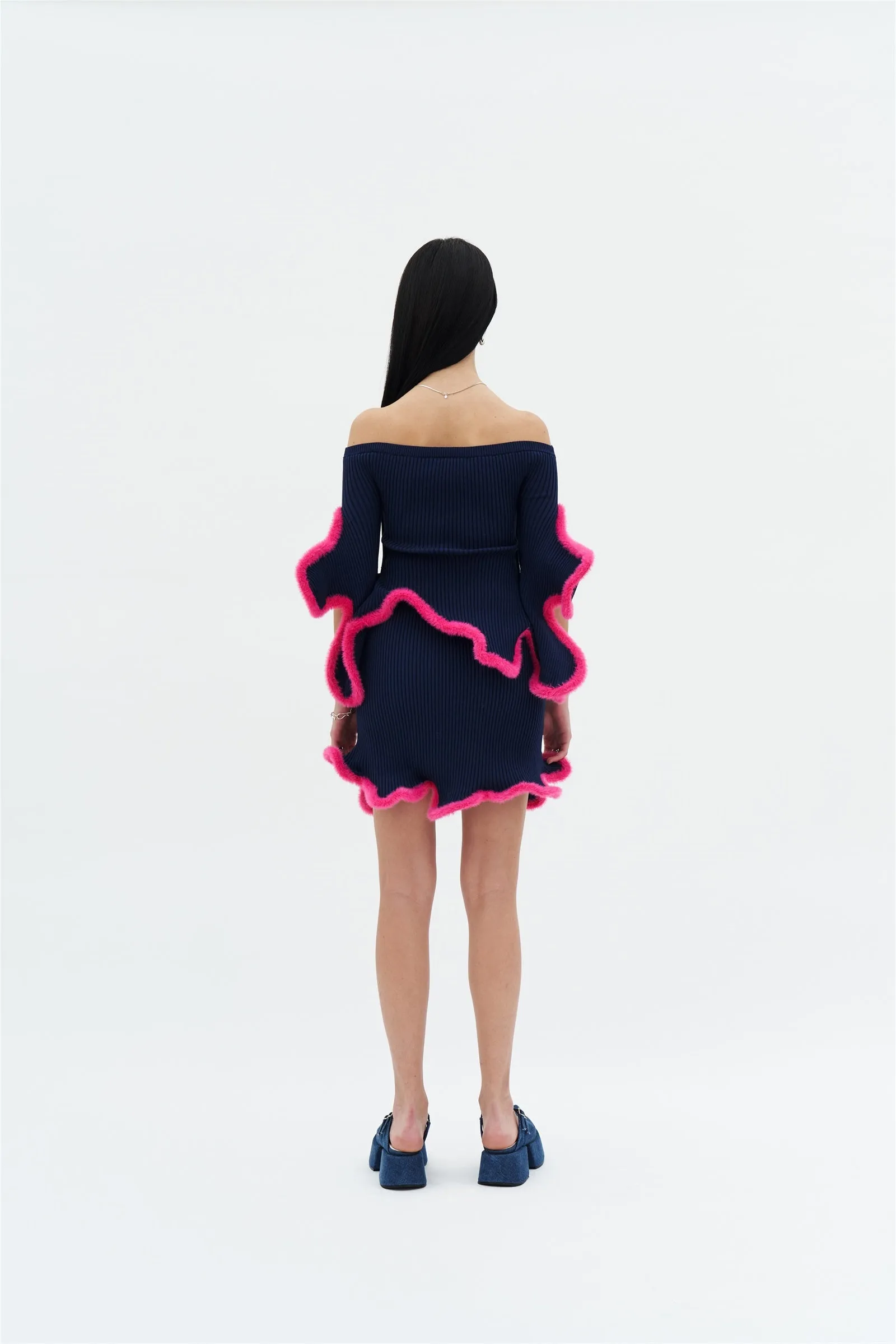 UVProtectiveLayer Thermal Regulating DORI 3D WAVY MINI SKIRT