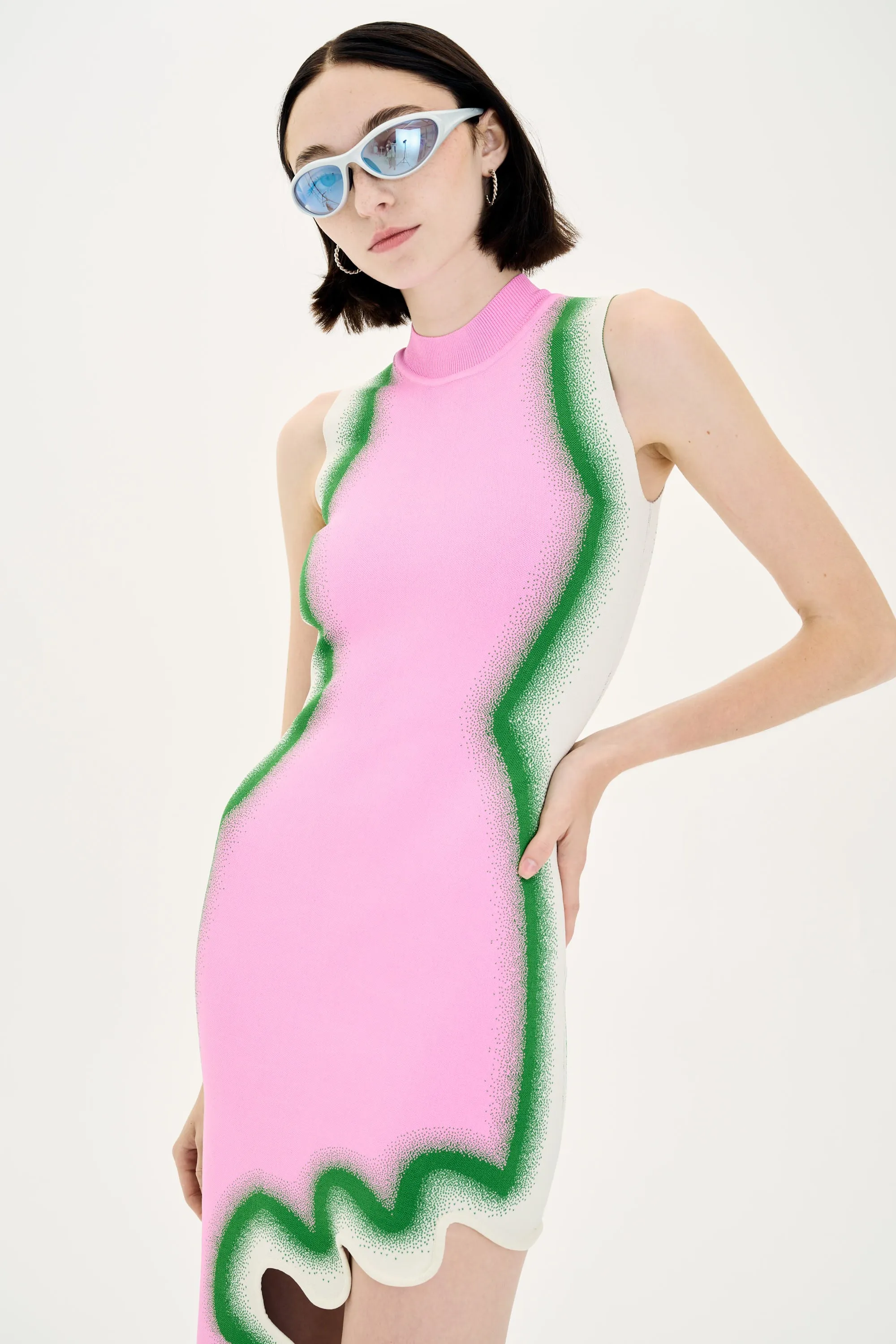 BROOKLYN WAVY ASYMMETRIC DRESS Urban Minimalism