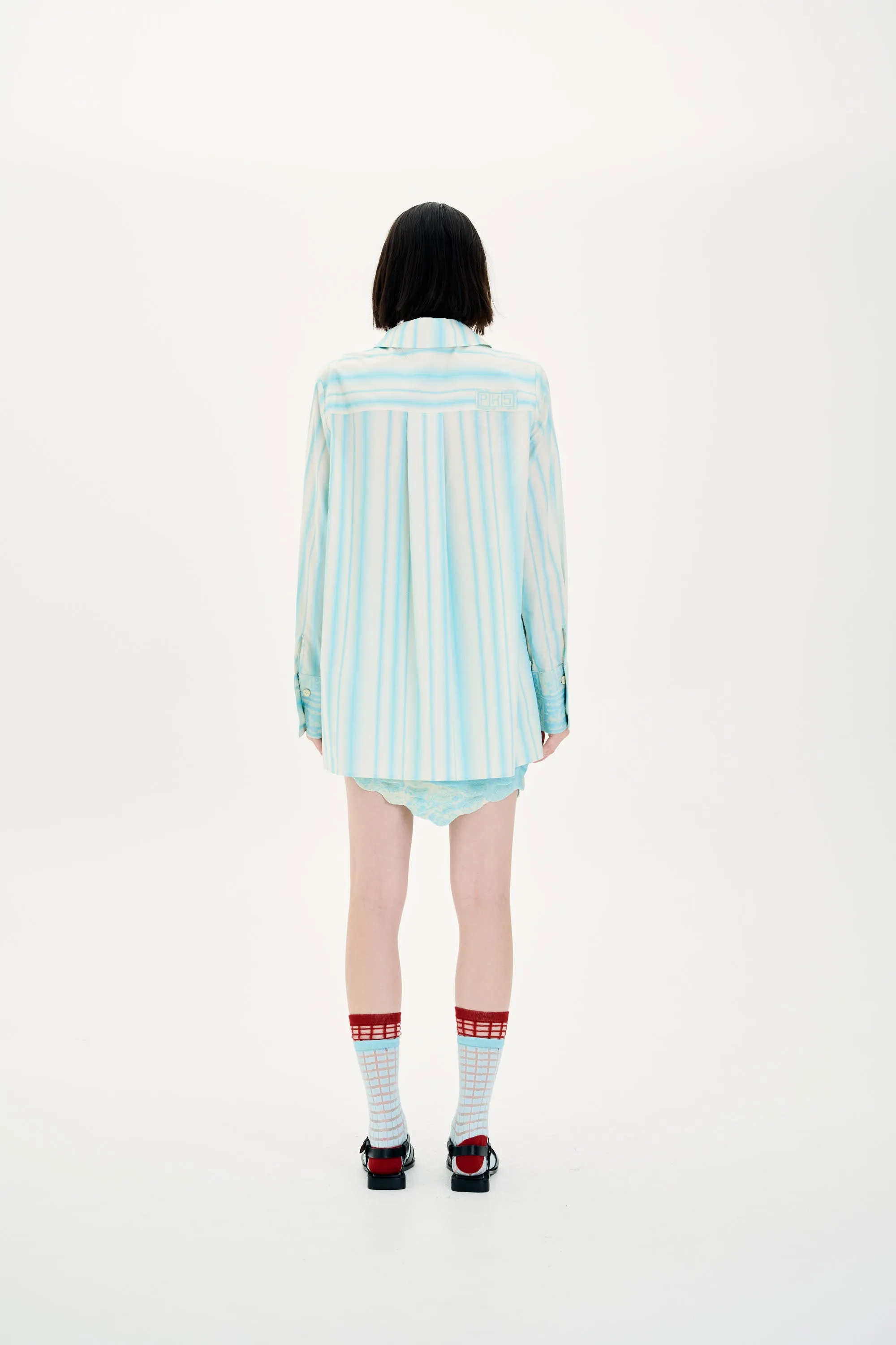 PROTEA MIXED MEDIA OVERSIZED SHIRT High Neck Design AntiOdorTreatment