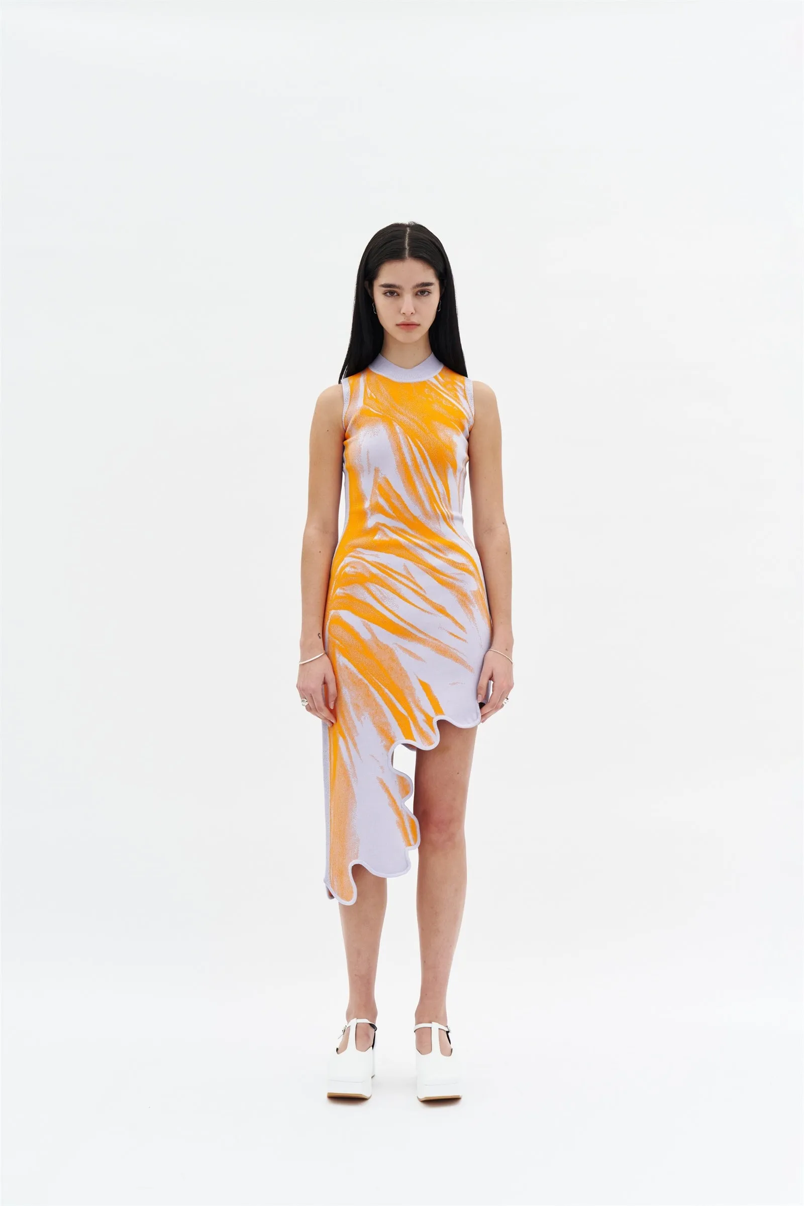 Contemporary Vibe Neat Finish MIA SIGNATURE WAVY DRESS