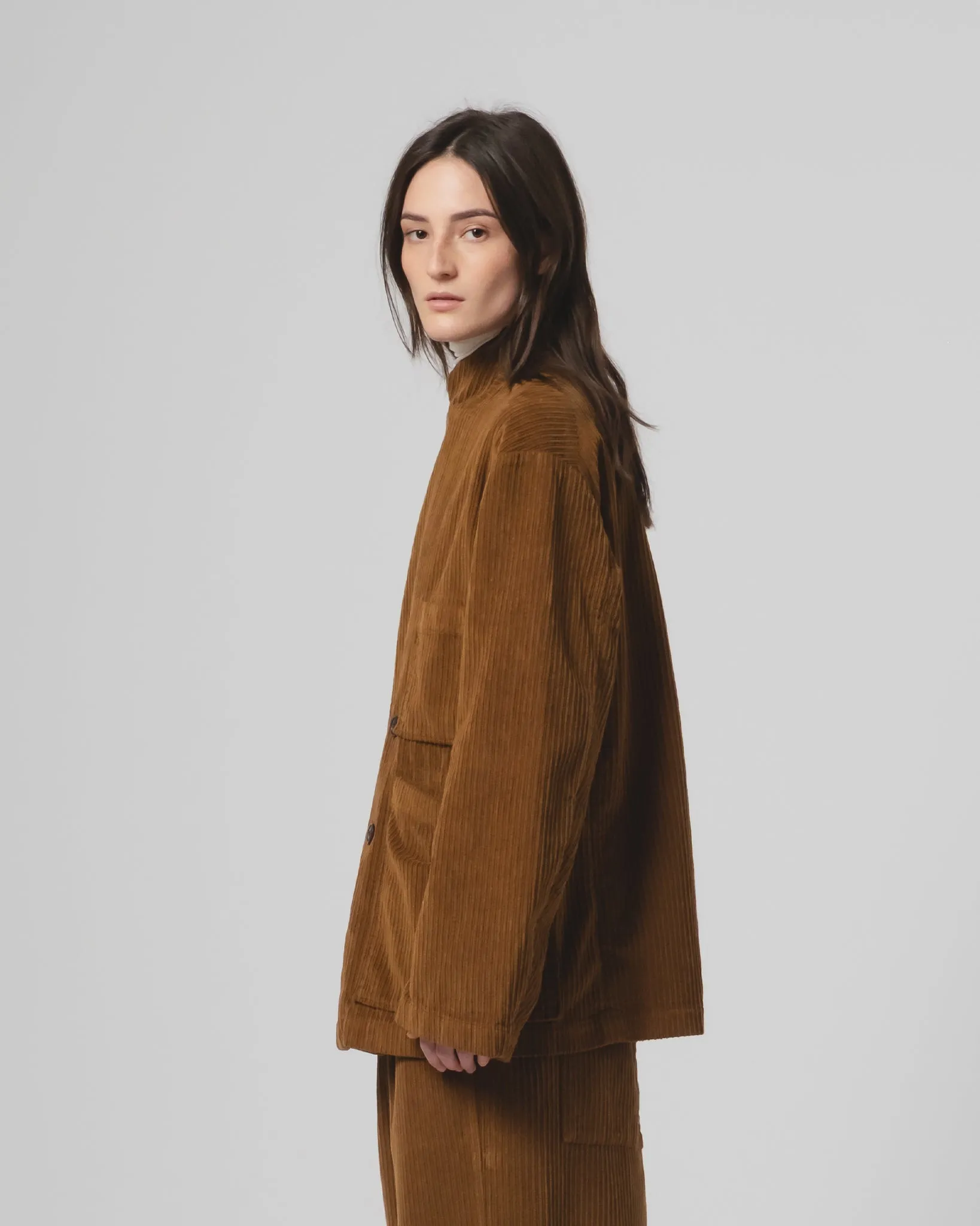 Fleece Backing G.o.D Maxi Blazer Dream Cord Monk