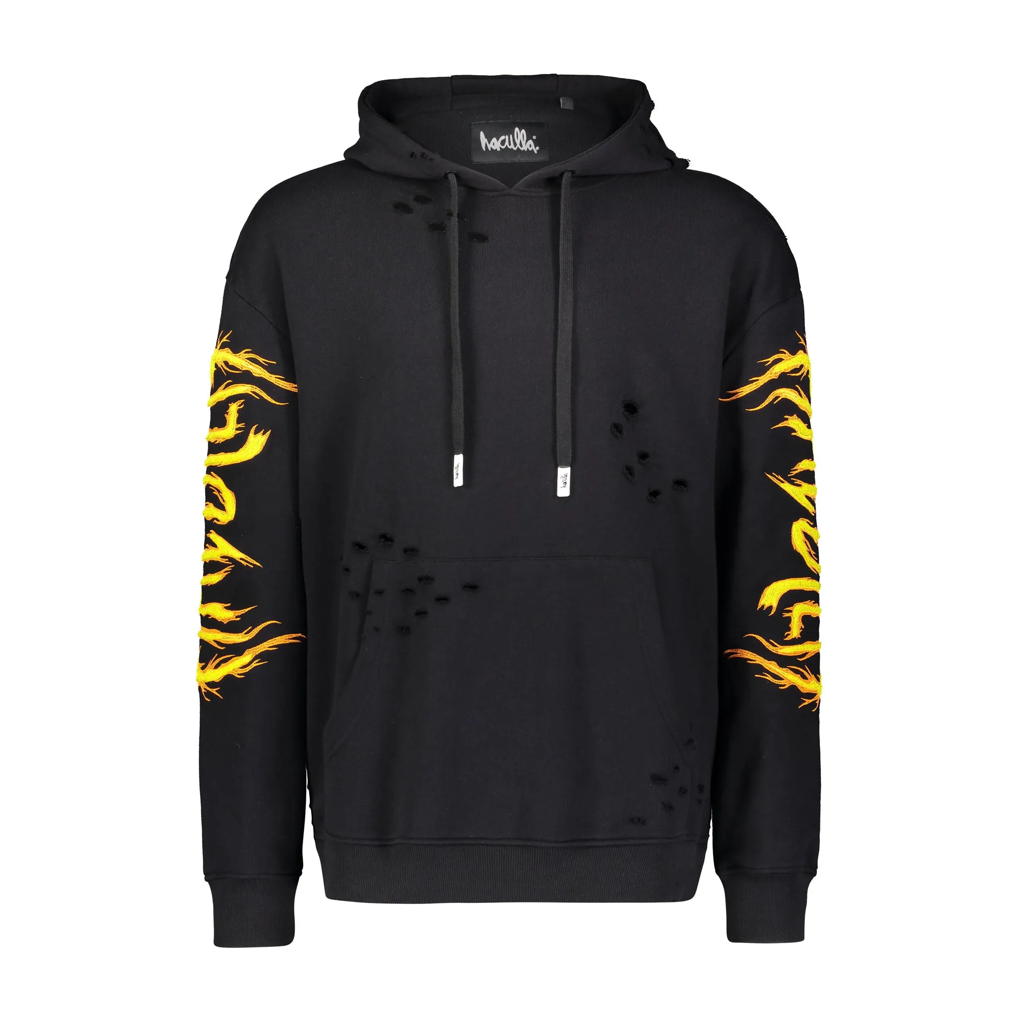 Chill Vibe HAC ON FIRE HOODIE BLACK