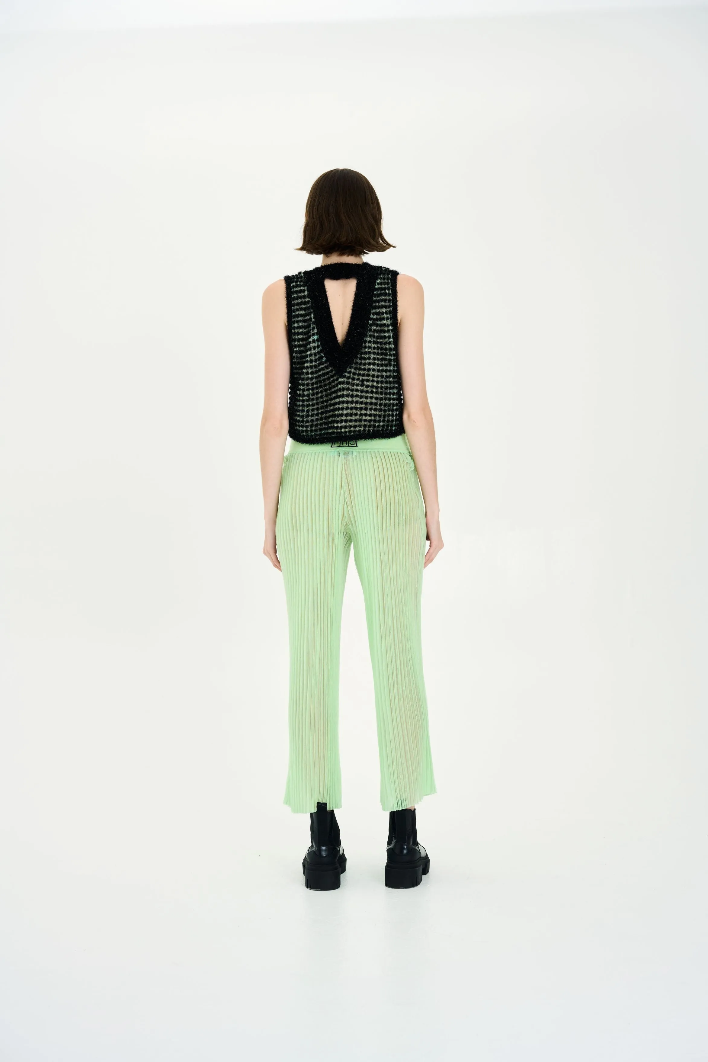 DAISY ORGANZA SHEER WIDE LEG PANTS Comfort Control Breathable Wearable