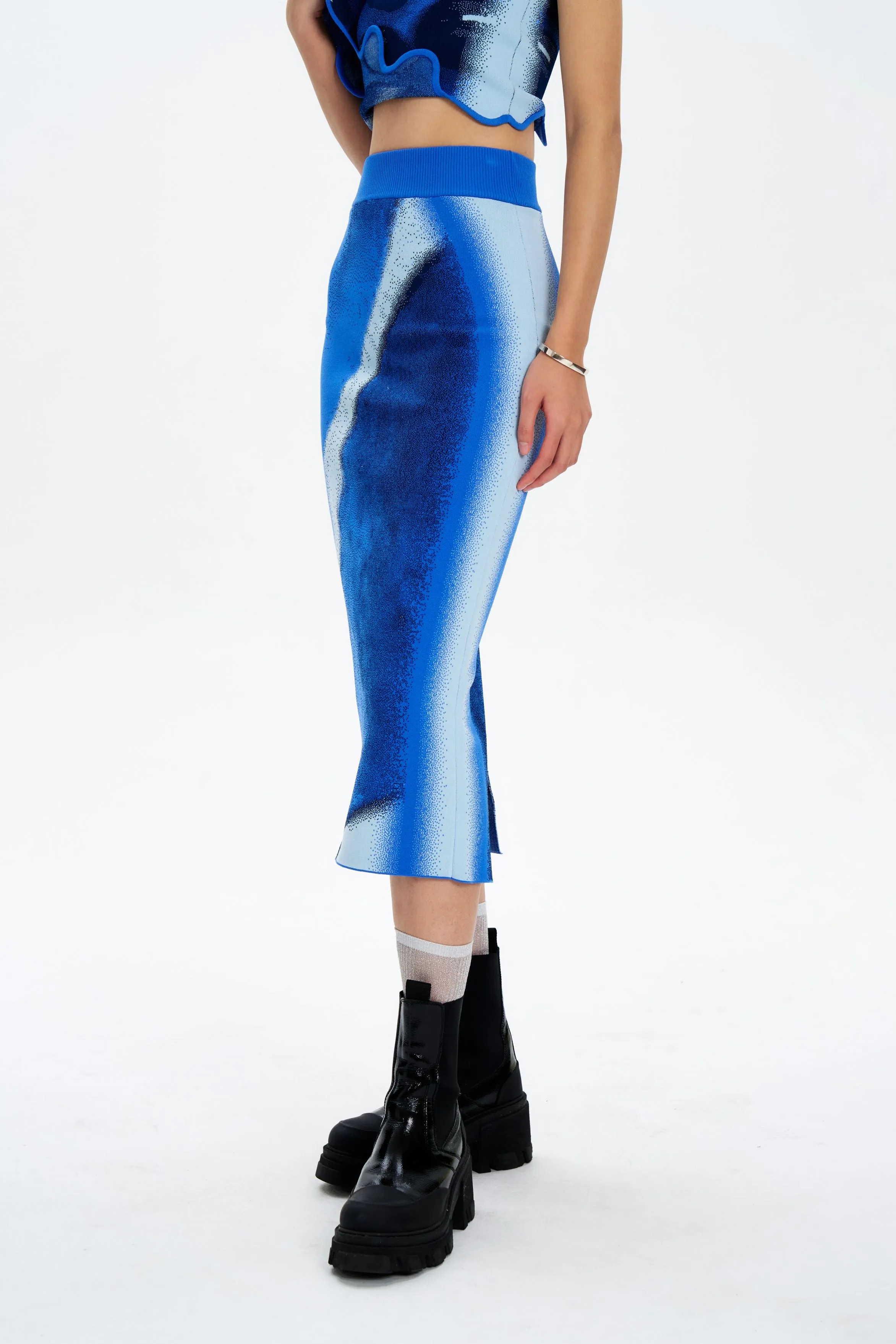 Sporty Fit Design SOPHIE CHERRY PRINT MIDI SKIRT