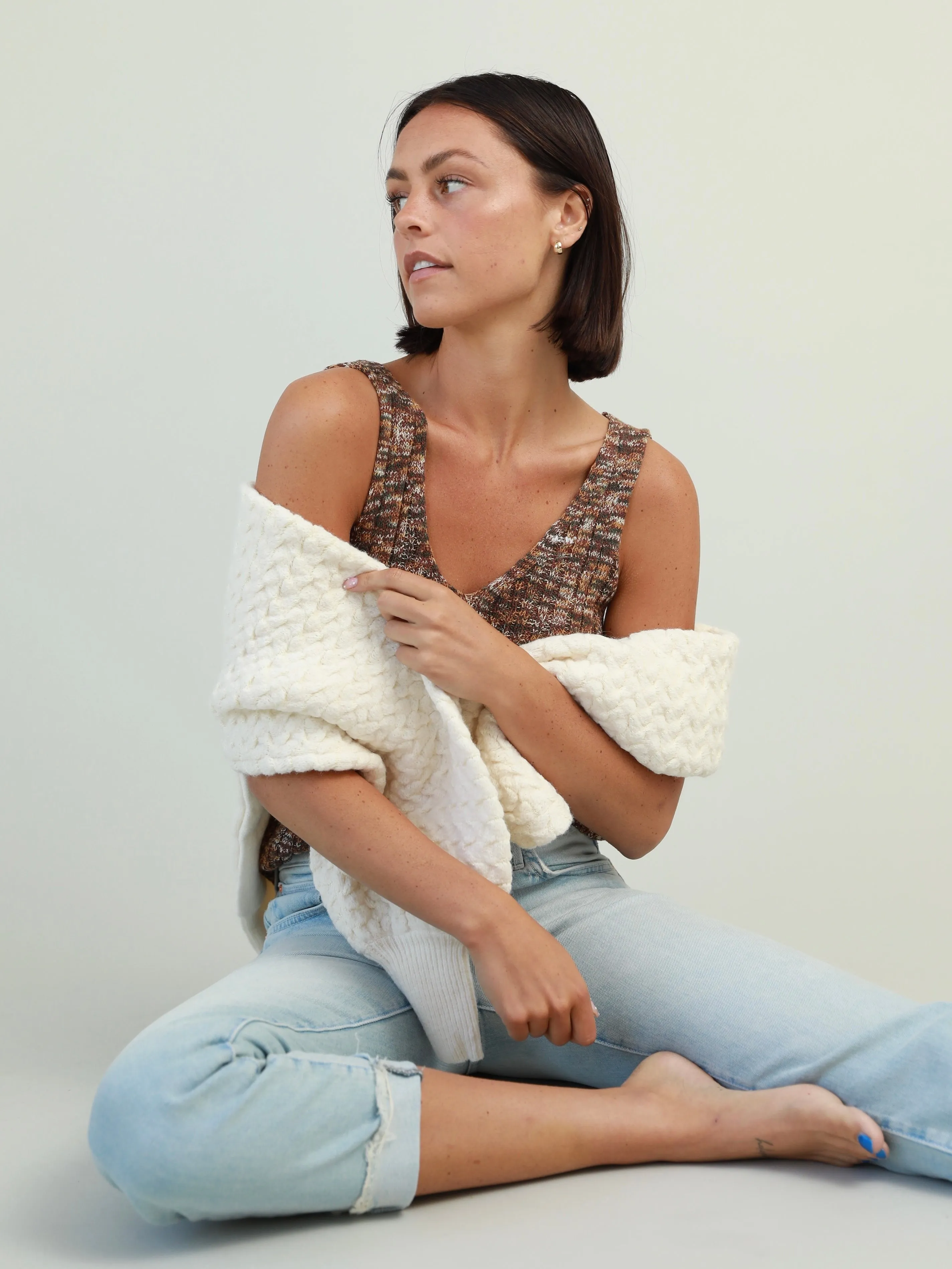 Stylish Knit Layer Cafe Mocha Knit