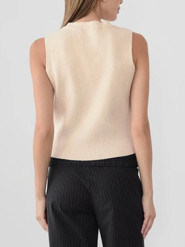 All Season Knit Julia Button Vest