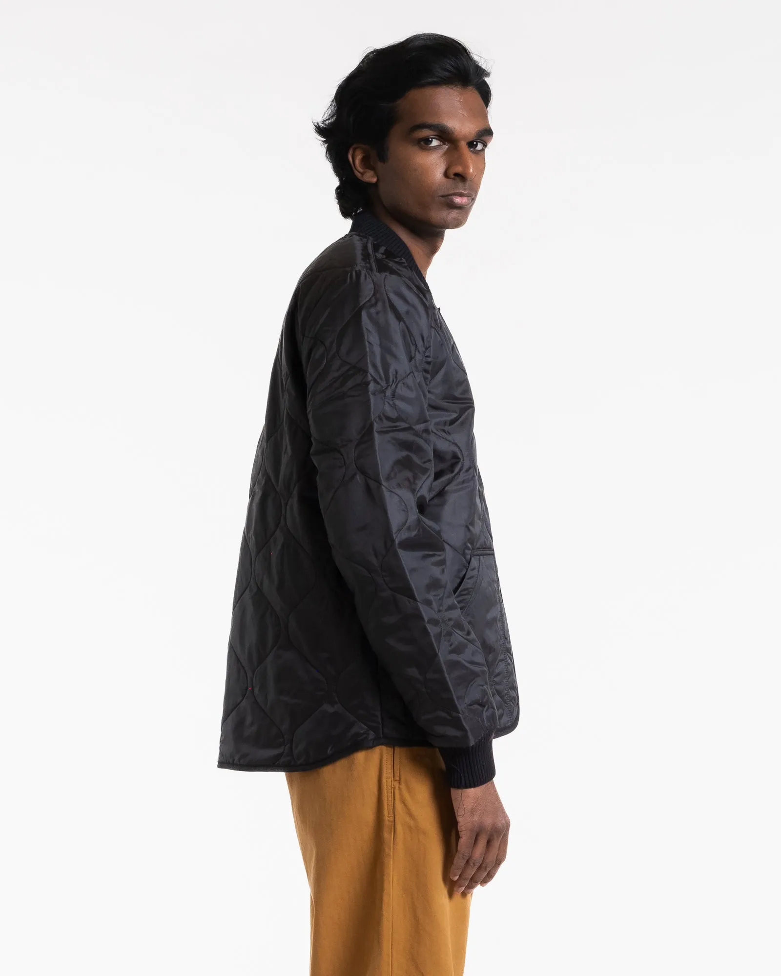 QN Type 2 Frostbite Quilted Nylon Black RubberizedButtonClosures