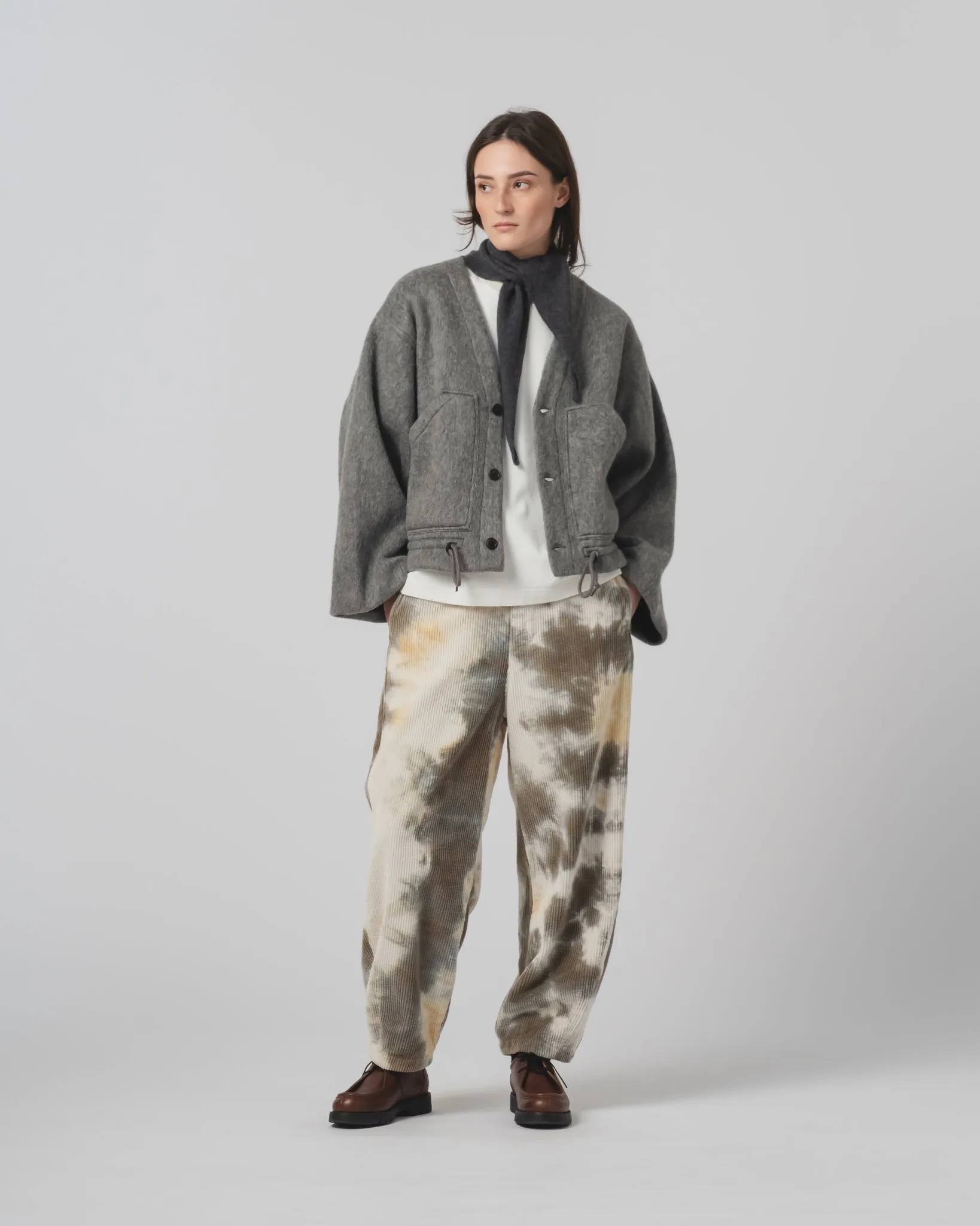 Water Resistant Shell Tactical Wear G.o.D Reactor Jacket Mohair Fleece Asphalt