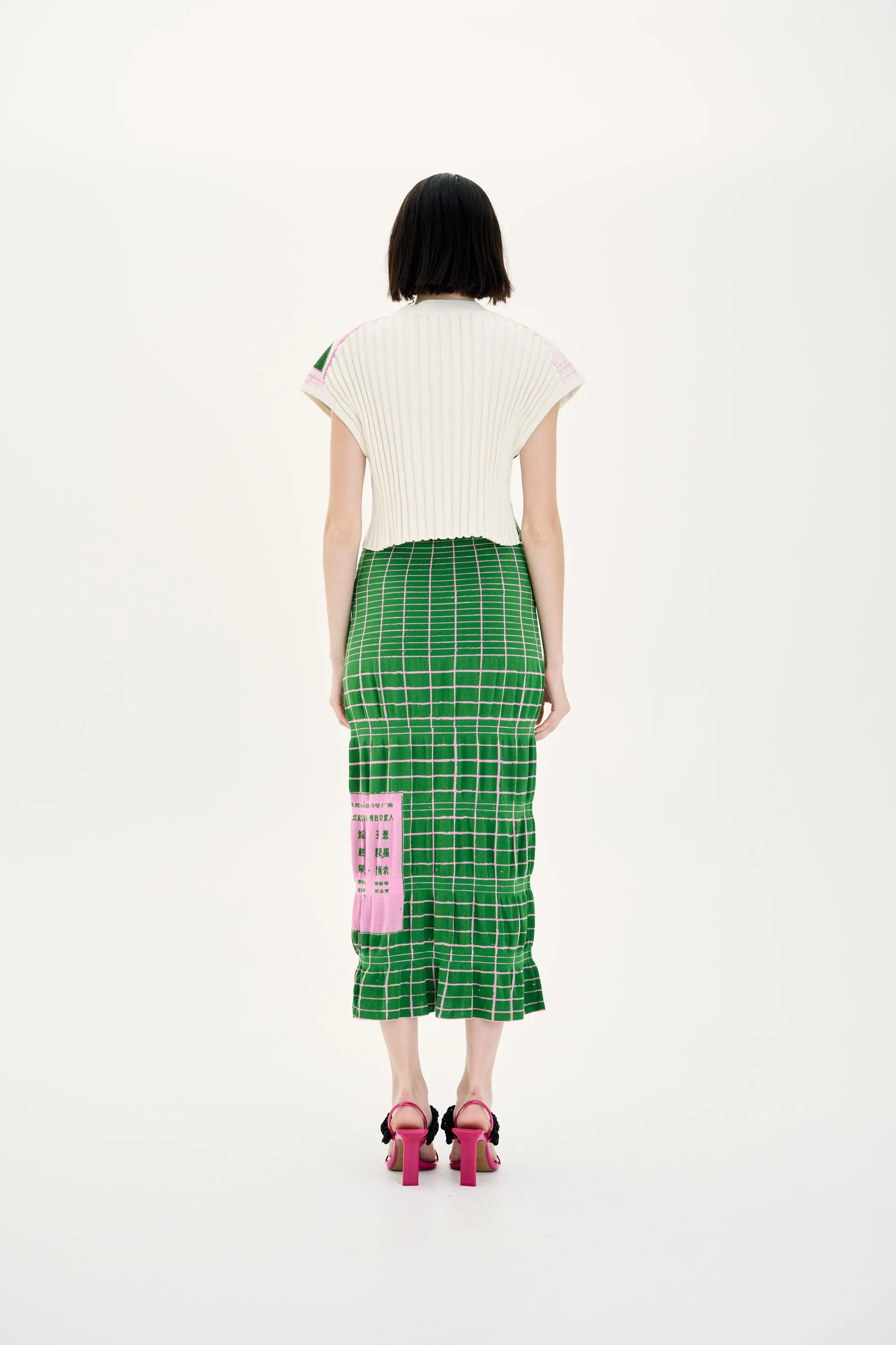 Wind Resistant Fabric LatticeKnit RABENDA TREE PRINT BOXY CROPPED TOP