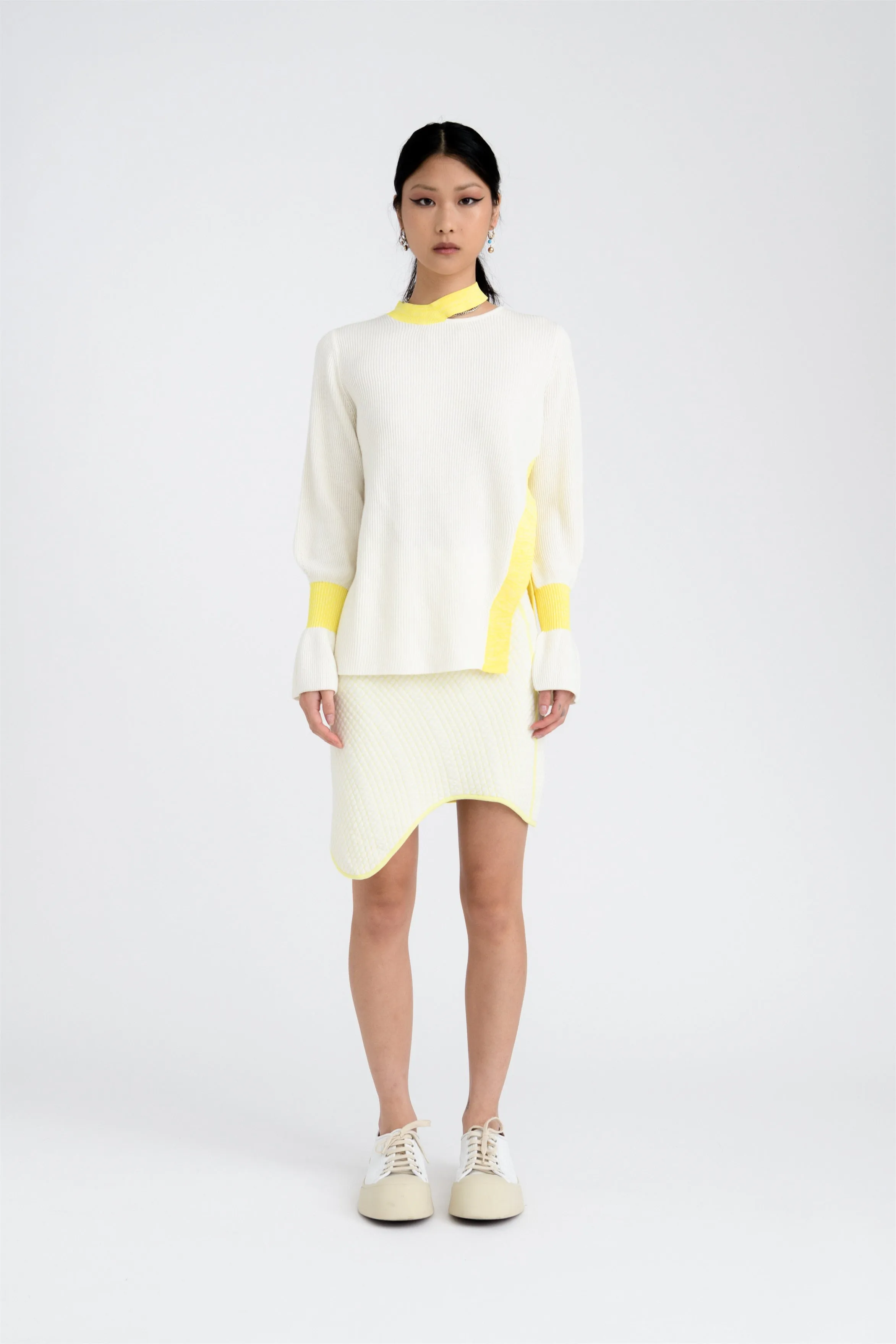 Friction Resistant Edges RAY CASHMERE COTTON OVERSIZED PULLOVER