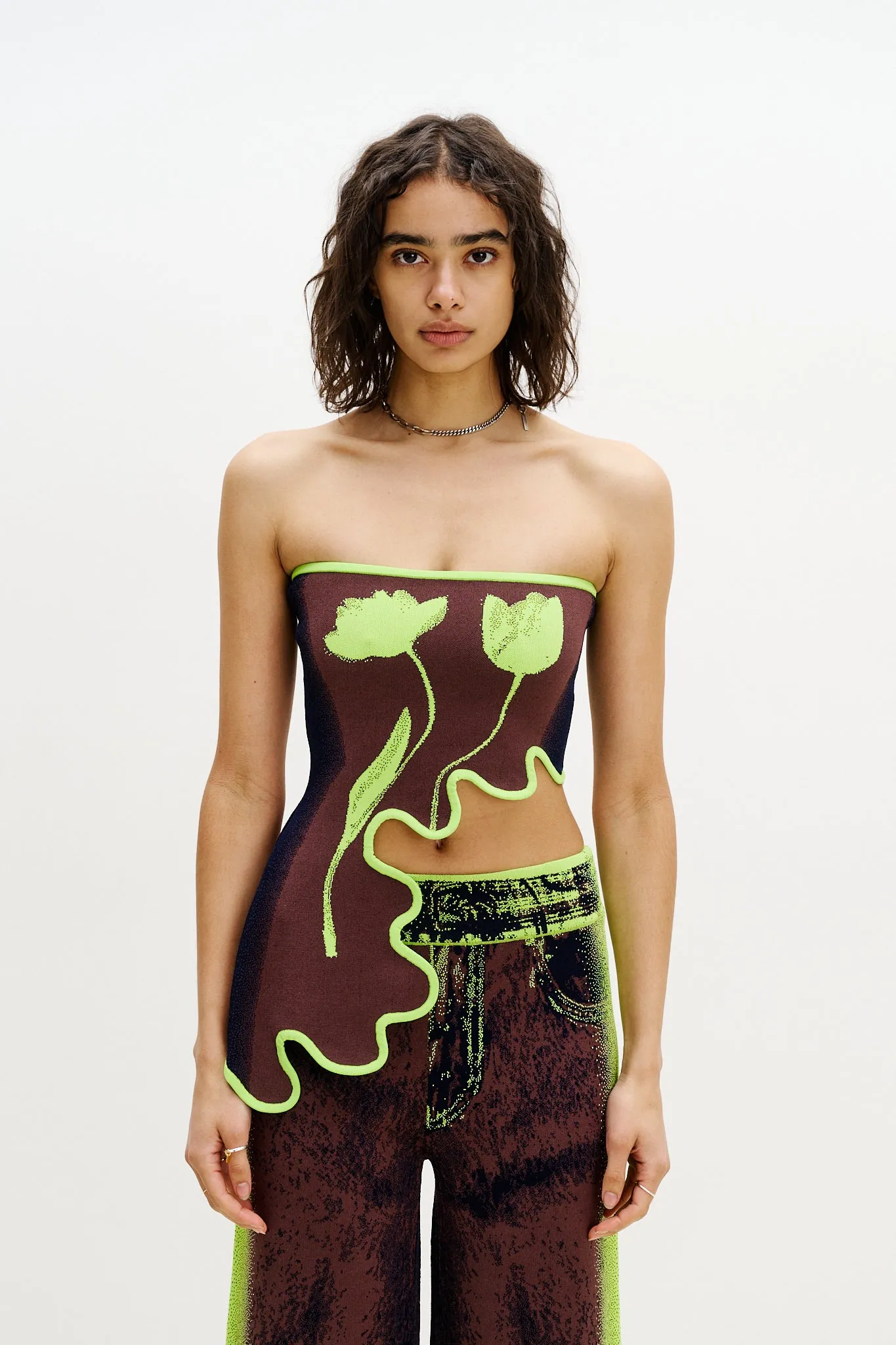 TearResistantWeave Hypoallergenic Textile POMELO WAVY BRA TOP