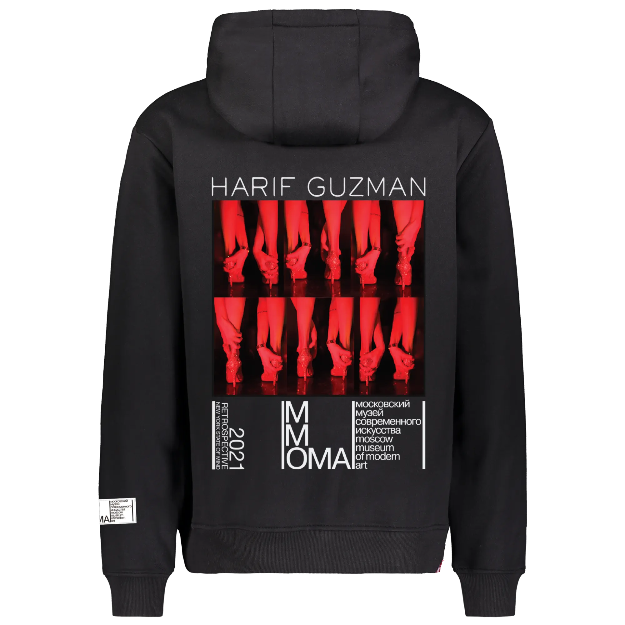 Outdoor Ready Fit RED LIGHT HOODIE BLACK