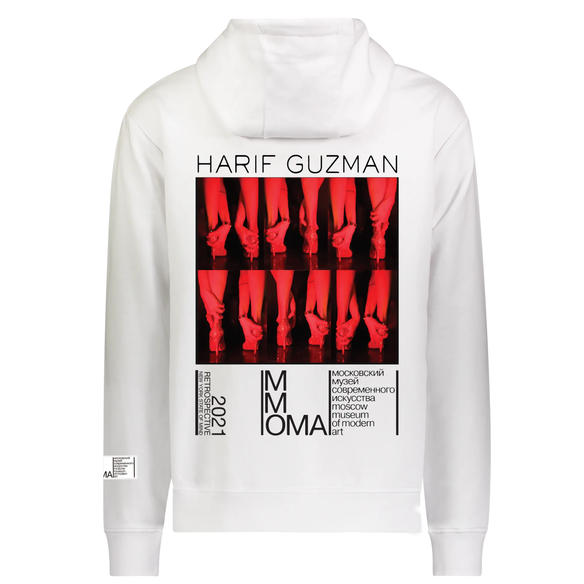 Valentine's Day look RED LIGHT HOODIE OFF WHITE