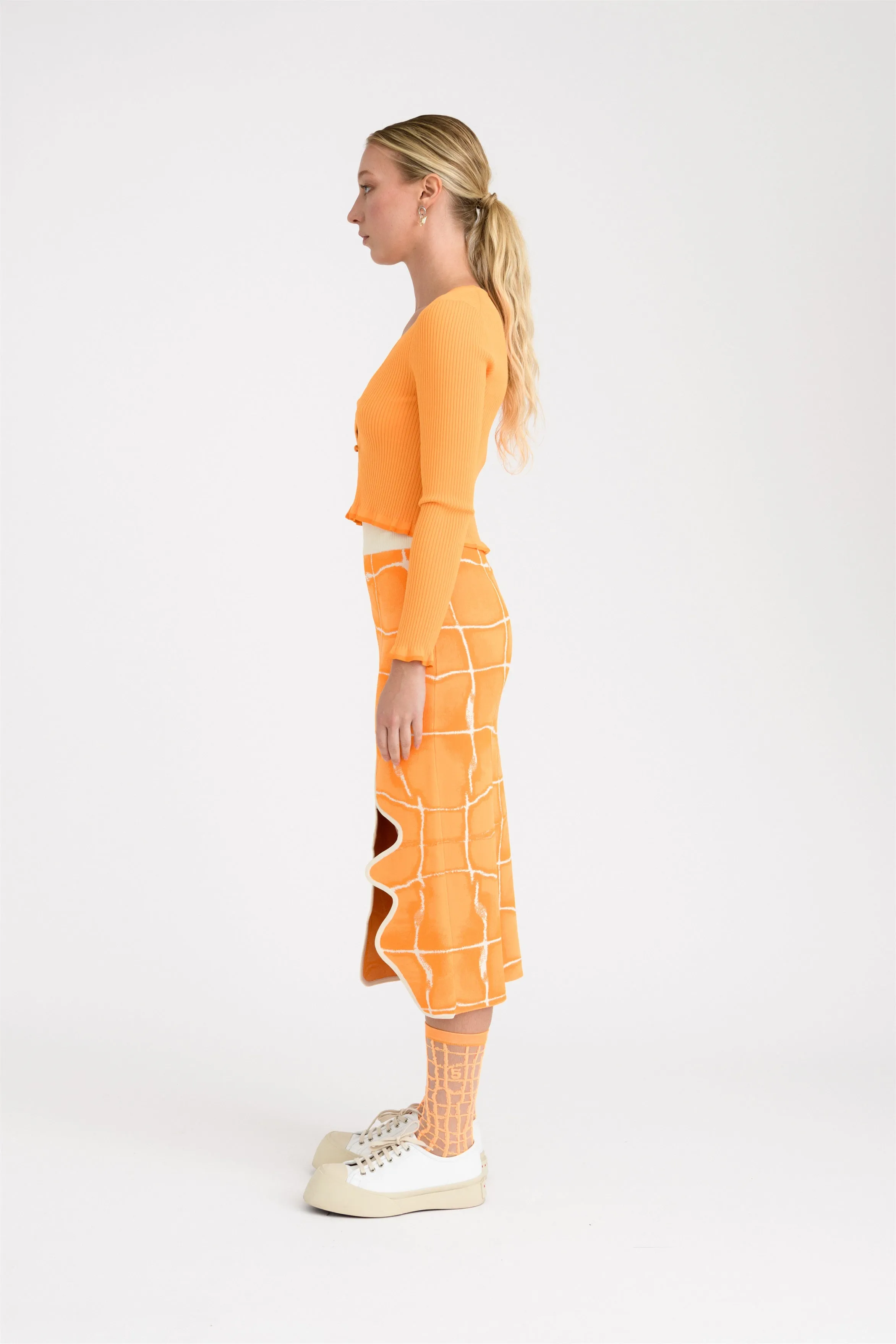 Moisture Wicking Inner Layer REEF CROPPED CARDIGAN