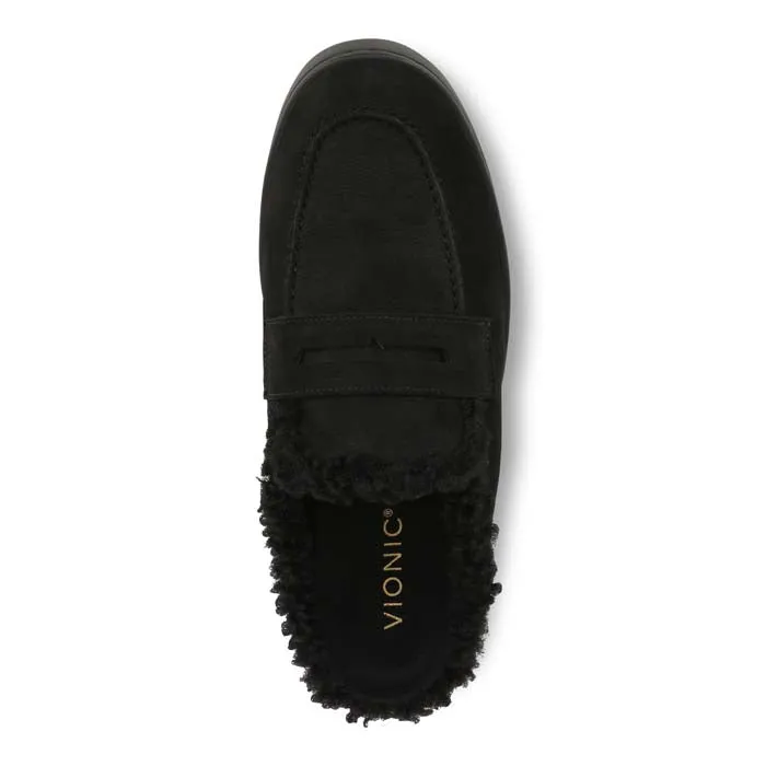 Wedge Sole Slip Fit Womens Vionic Uptown Mule in Black