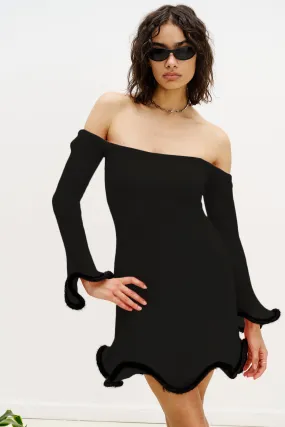 KALEI ALPACA WAVY DRESS Dress-Up Style