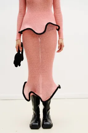 GINNY ALPACA WAVY MIDI SKIRT Flexible Leg