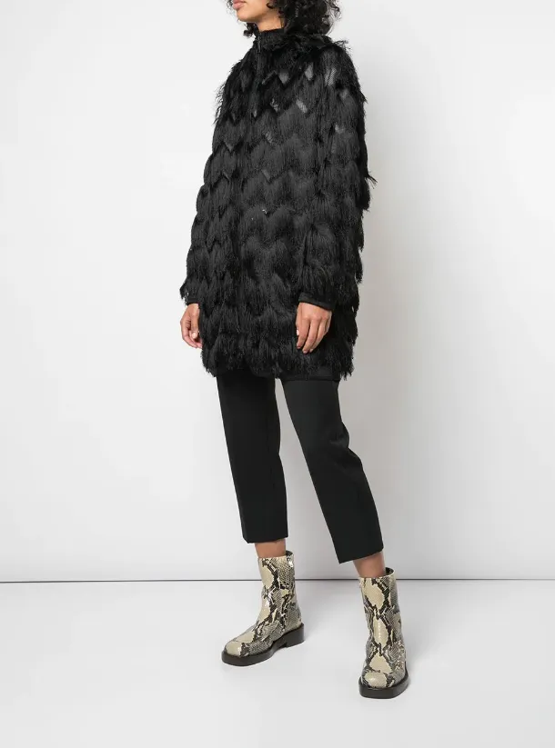 SlipResistantFastenings FRINGED COAT