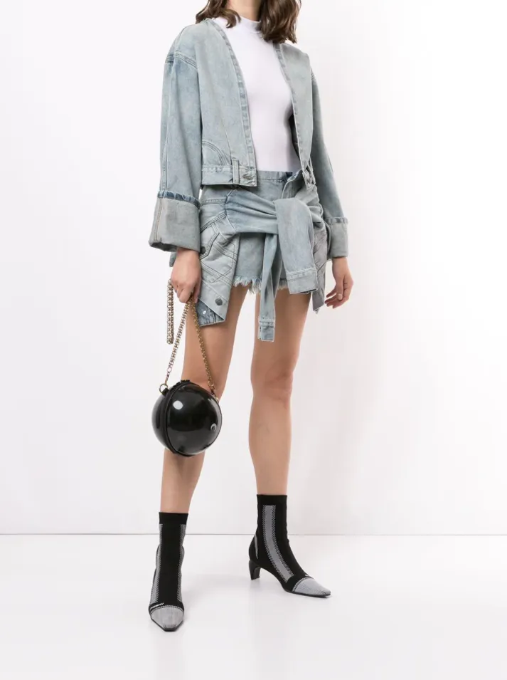 MultiPocket Configuration HYBRID DENIM JACKET BLUE WASH