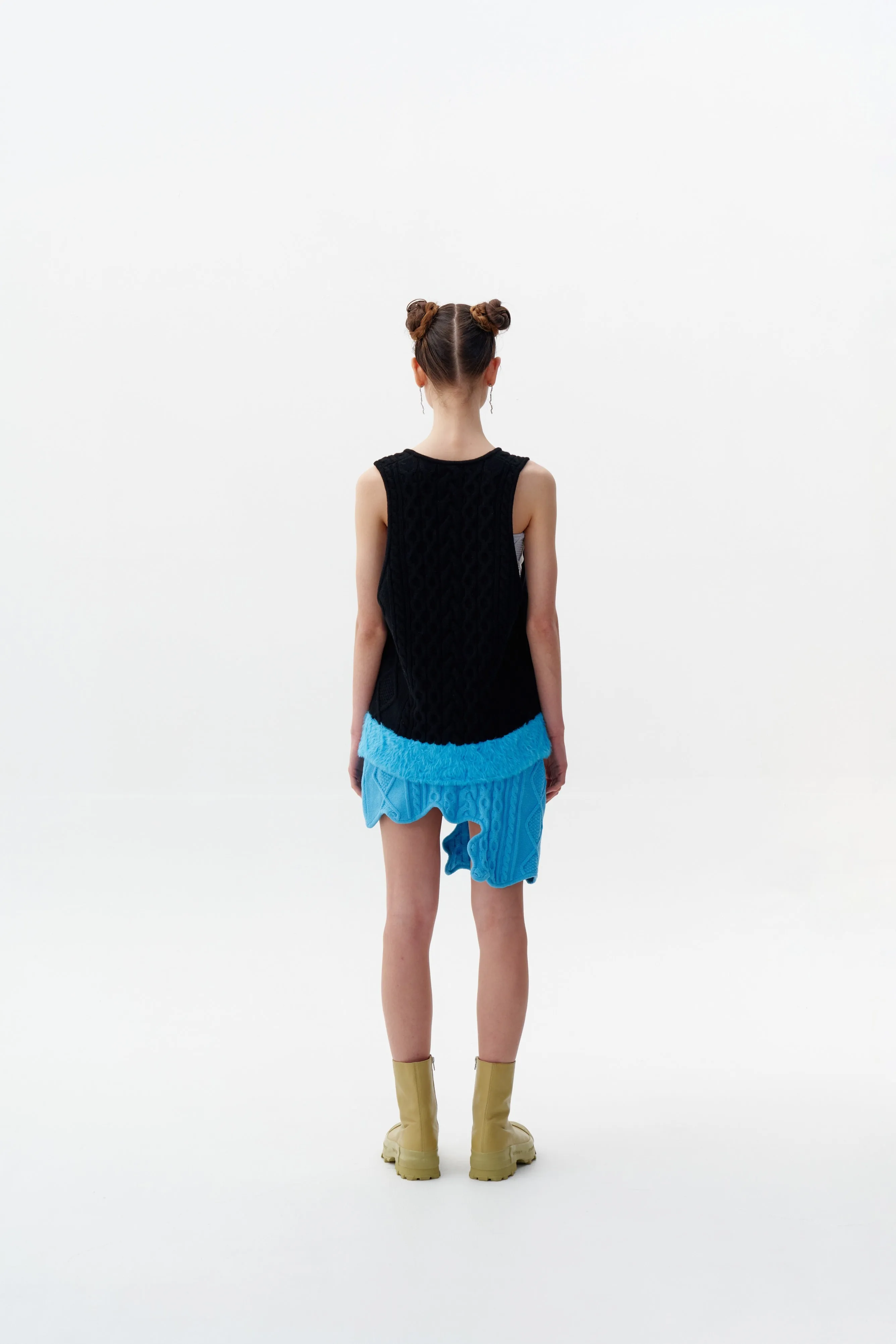 HiddenPocket Hygroscopic Inner Layer KEPLER MIXED CABLE KNIT VEST