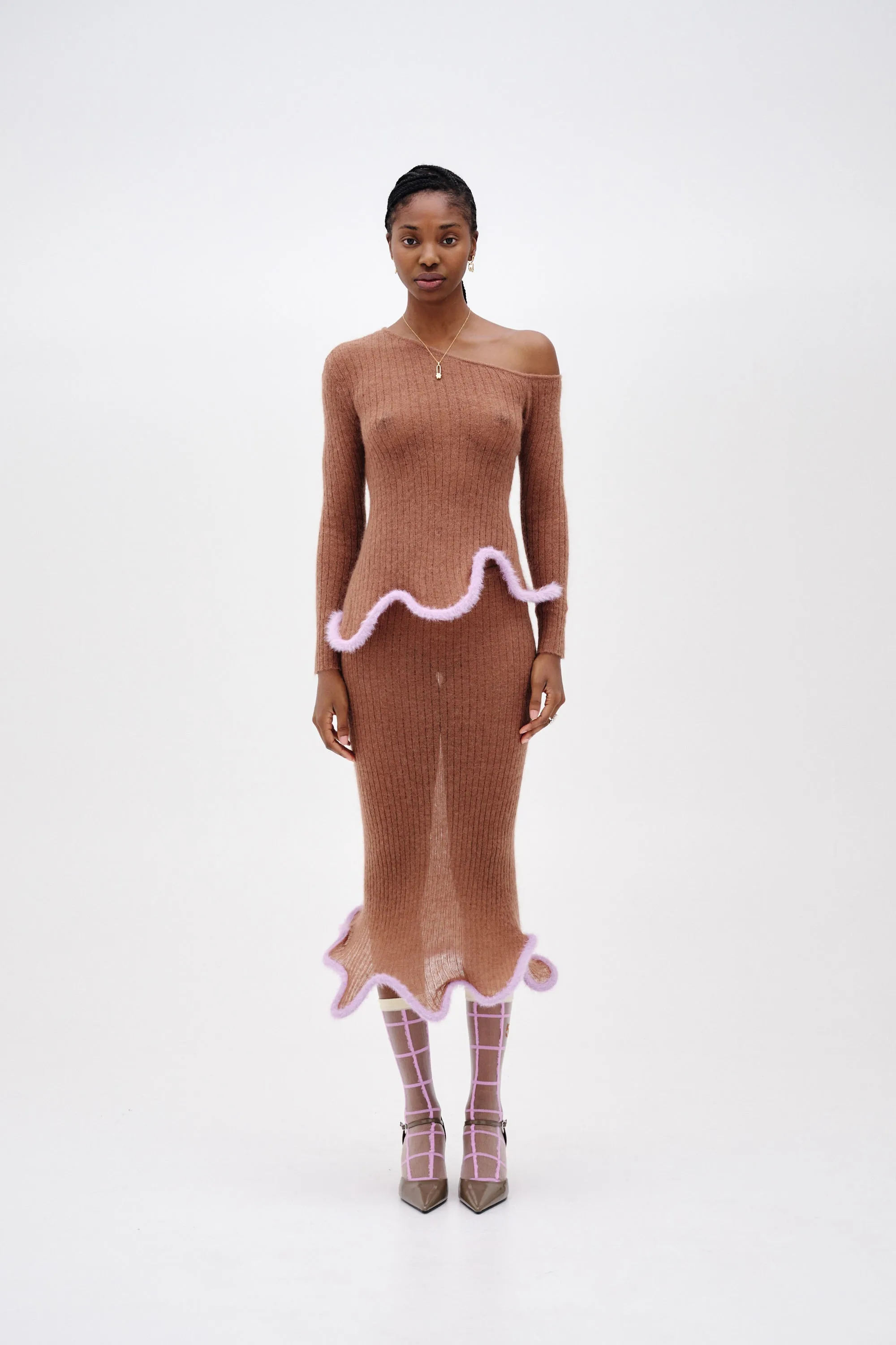 PIXIE ALPACA WAVY LONG SLEEVE TOP FadeResistant Coating