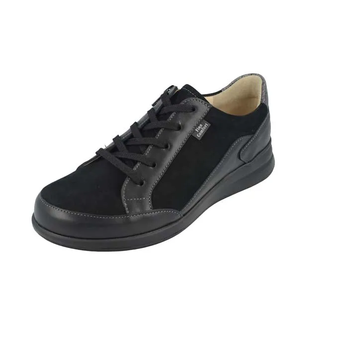 Go Daily Womens Finn Comfort Prato in Black/Platin