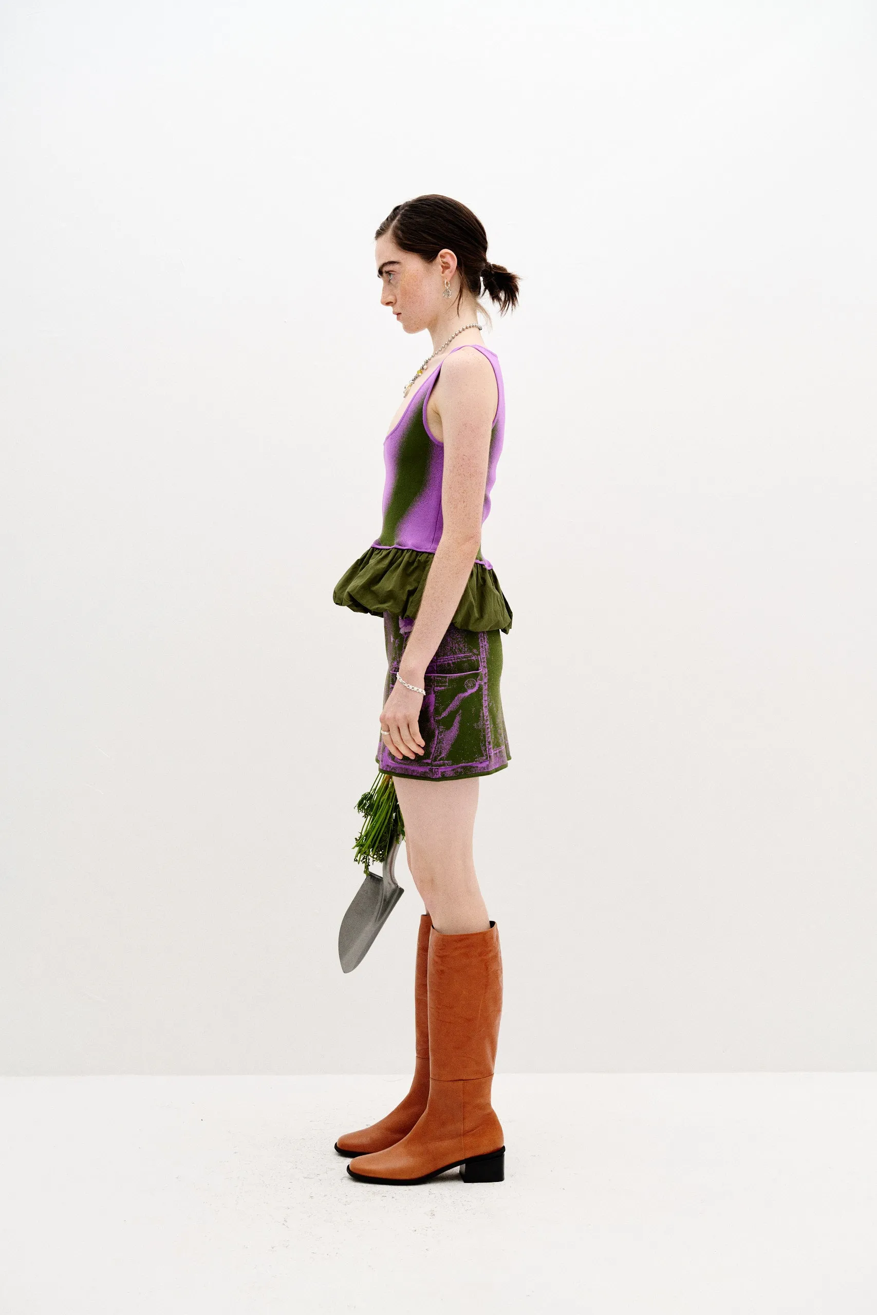 LILY MIXED MEDIA TANK TOP Odor Resistant Material