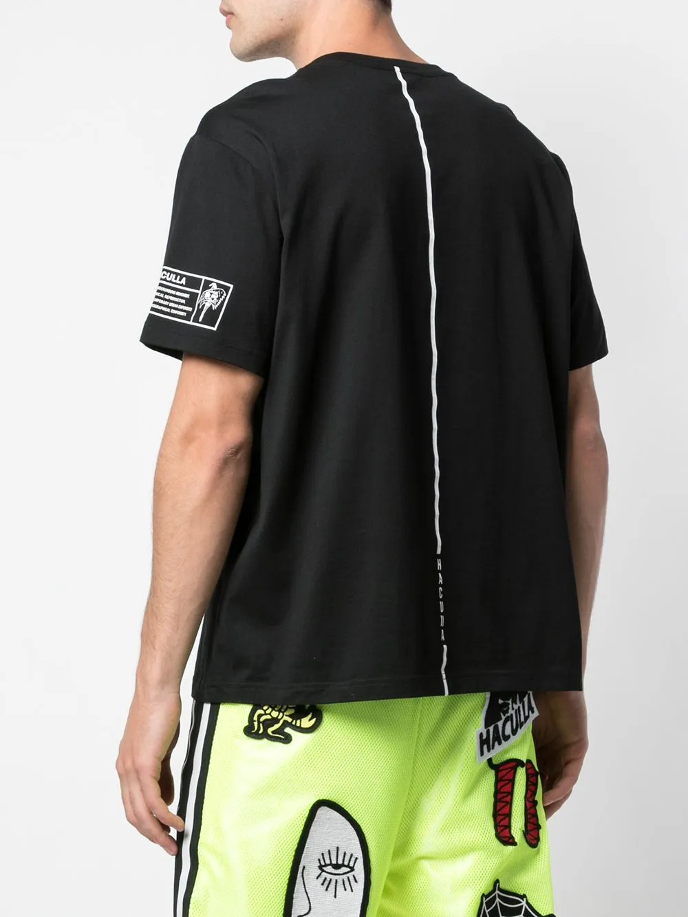 OVERLAP STANDARD TEE BLACK Comfortable Touch