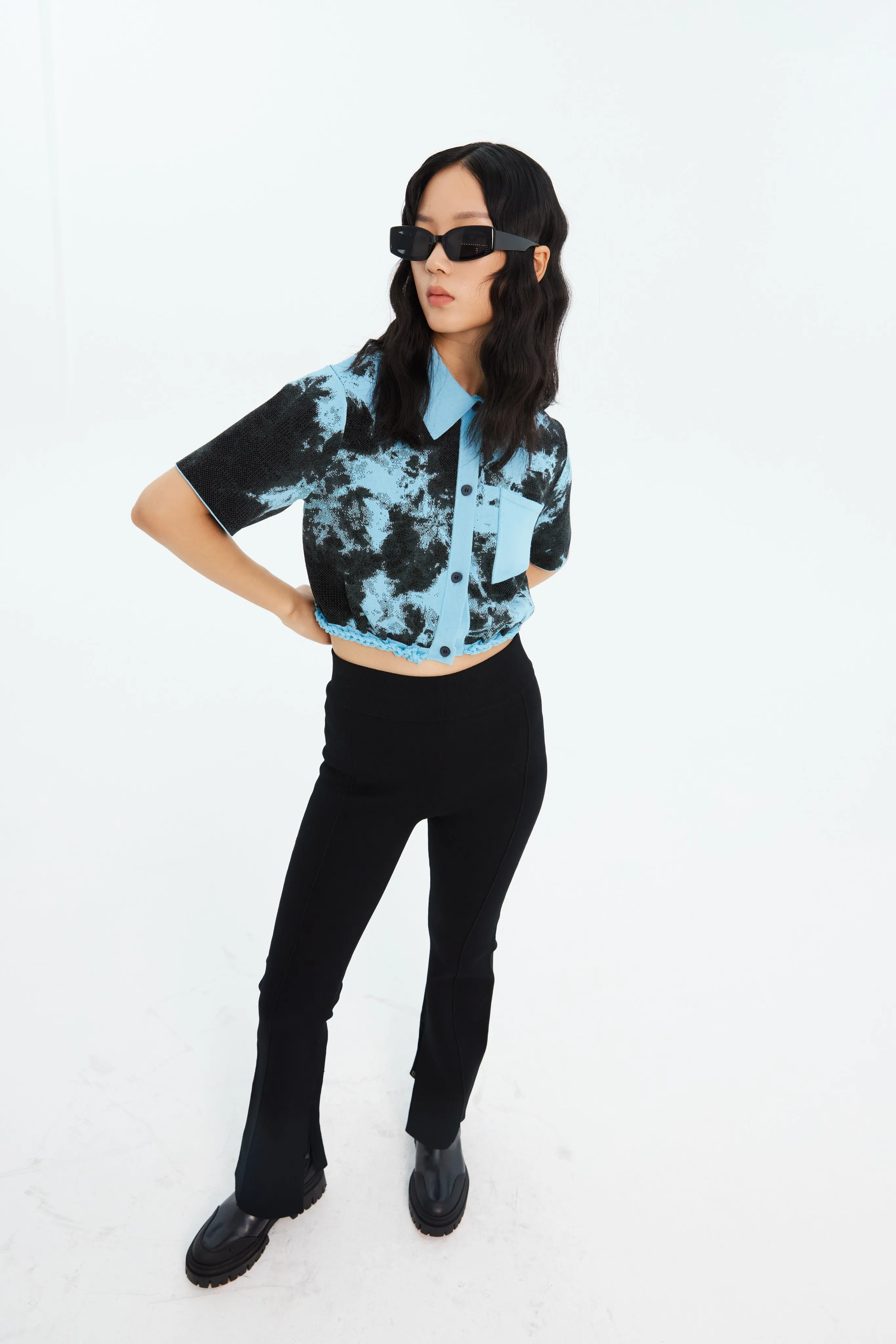 GREGORY ECO "TIE DYE" POLO SHIRT Temperature Control Fabric